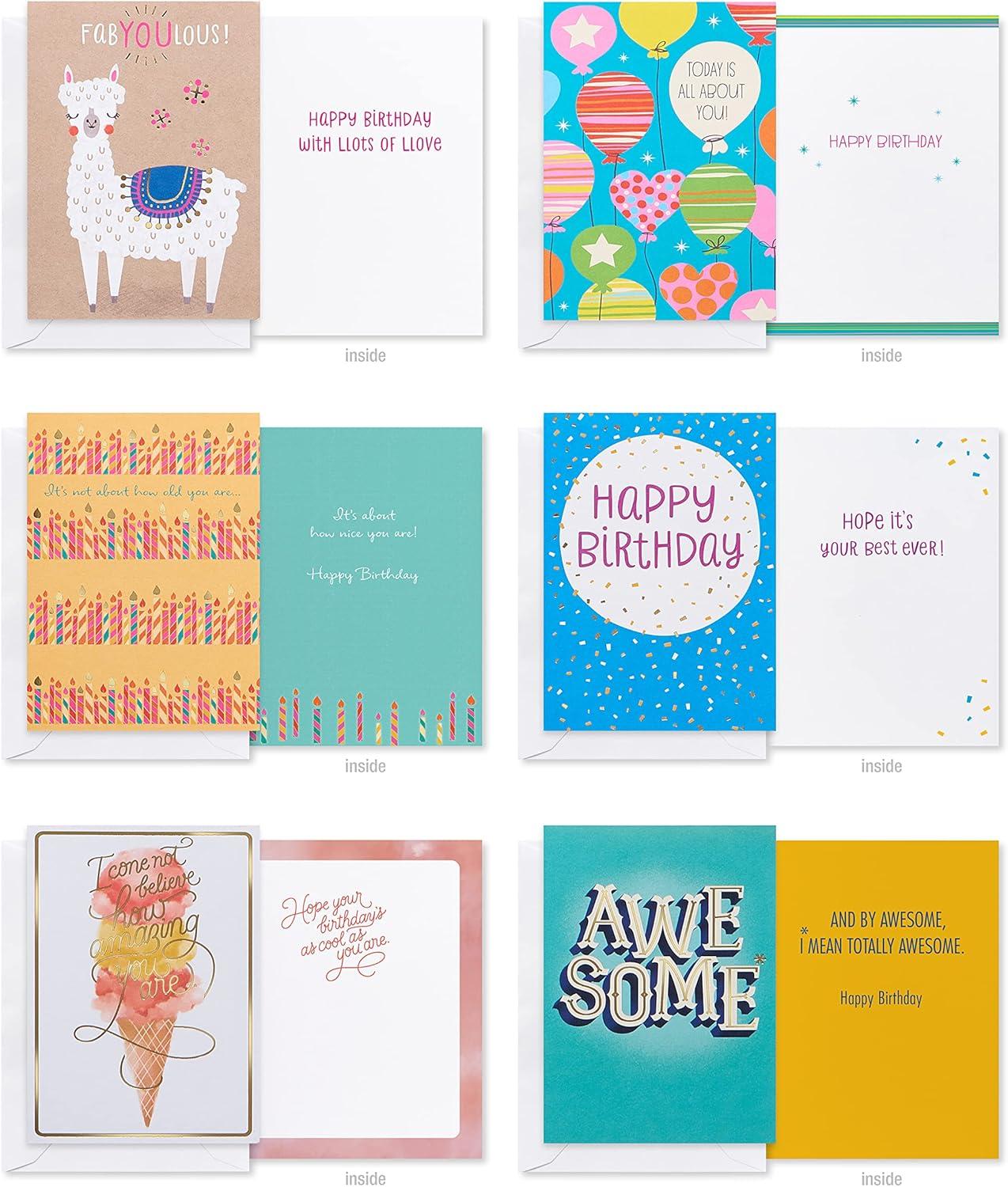 American Greetings All-Occasion Cards Assortment, Birthday, Thank You, Thinking of You, Congratulations & More (40-Count)