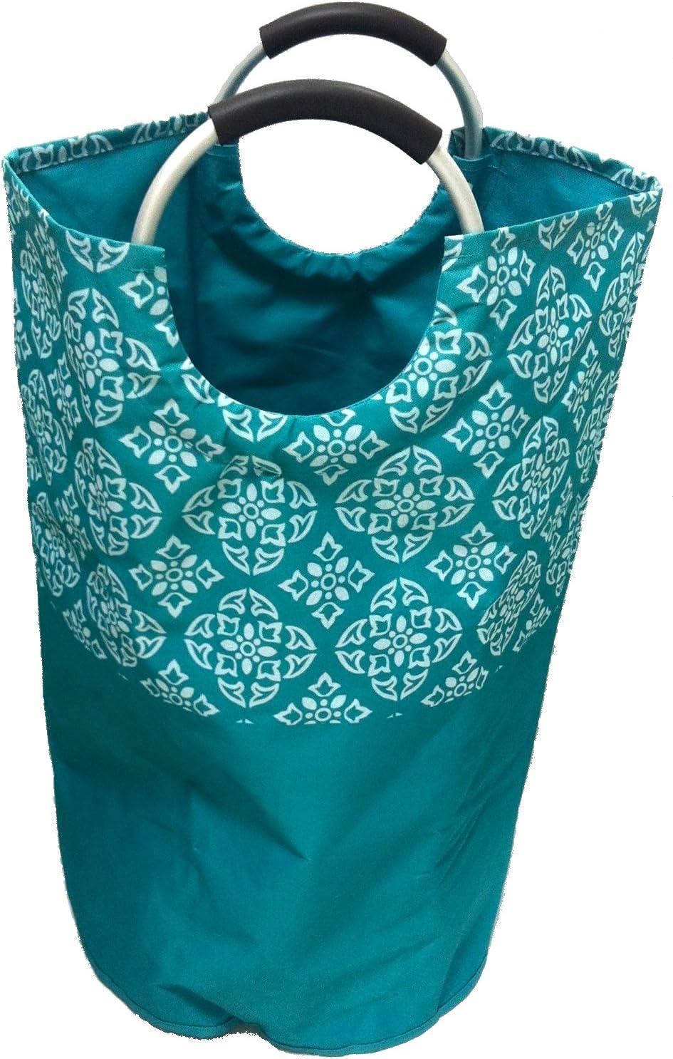 Redmon 6155 Soft Handle Medallion Teal Laundry Bag, Teal