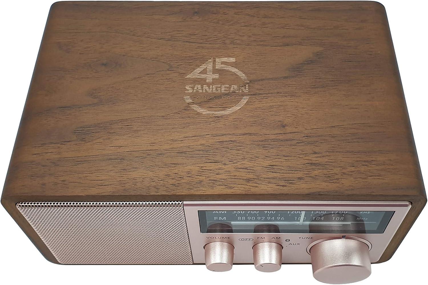 Sangean WR-16SE WR-16 45th Anniversary Special Edition AM/FM Wooden Cabinet Radio with Bluetooth
