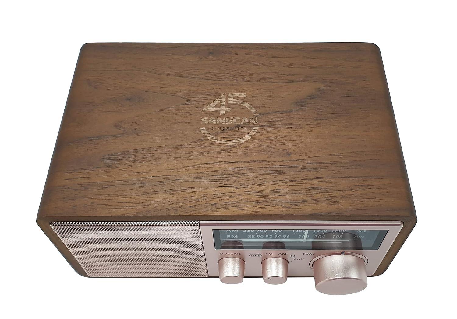 Sangean WR-16SE WR-16 45th Anniversary Special Edition AM/FM Wooden Cabinet Radio with Bluetooth