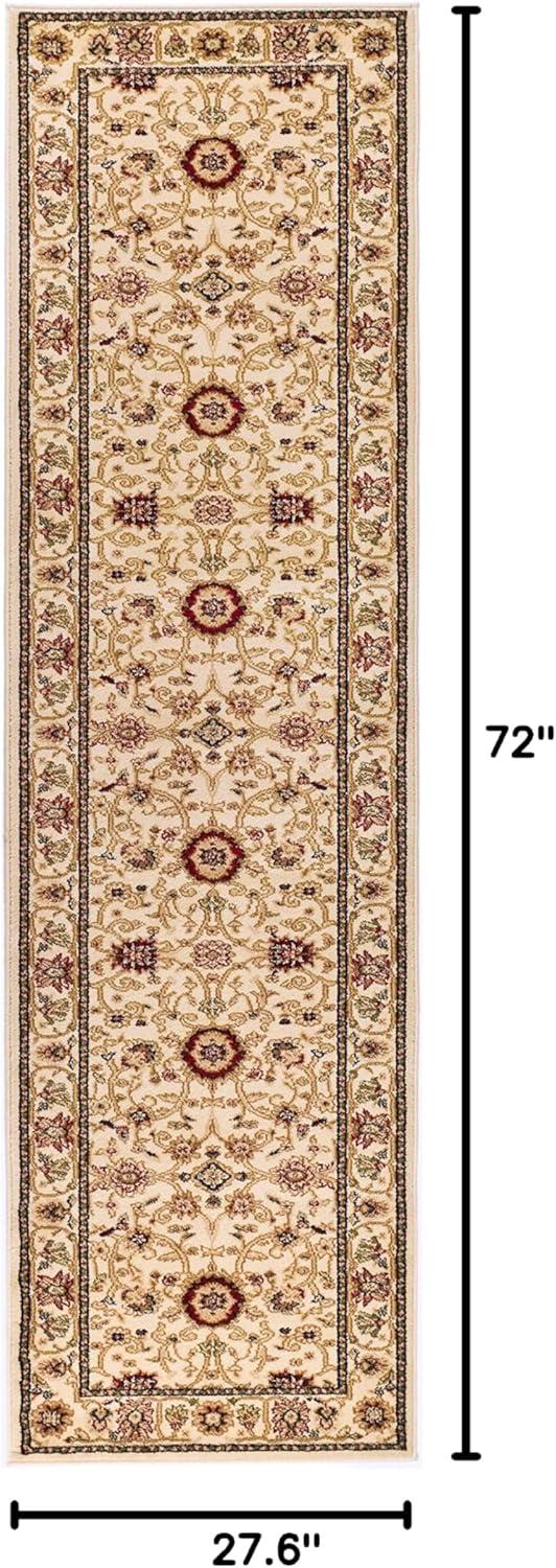 SAFAVIEH Lyndhurst Victoria Traditional Floral Runner Rug, Ivory, 2'3" x 6'