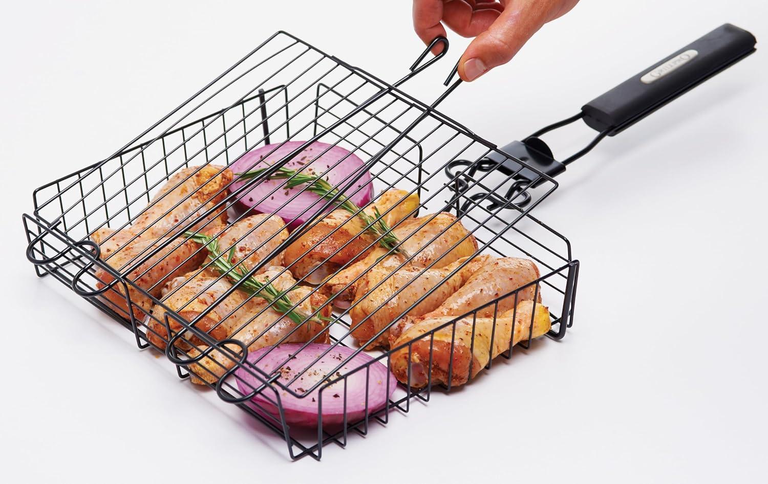 GrillPro Broiler Basket with Detachable Handle