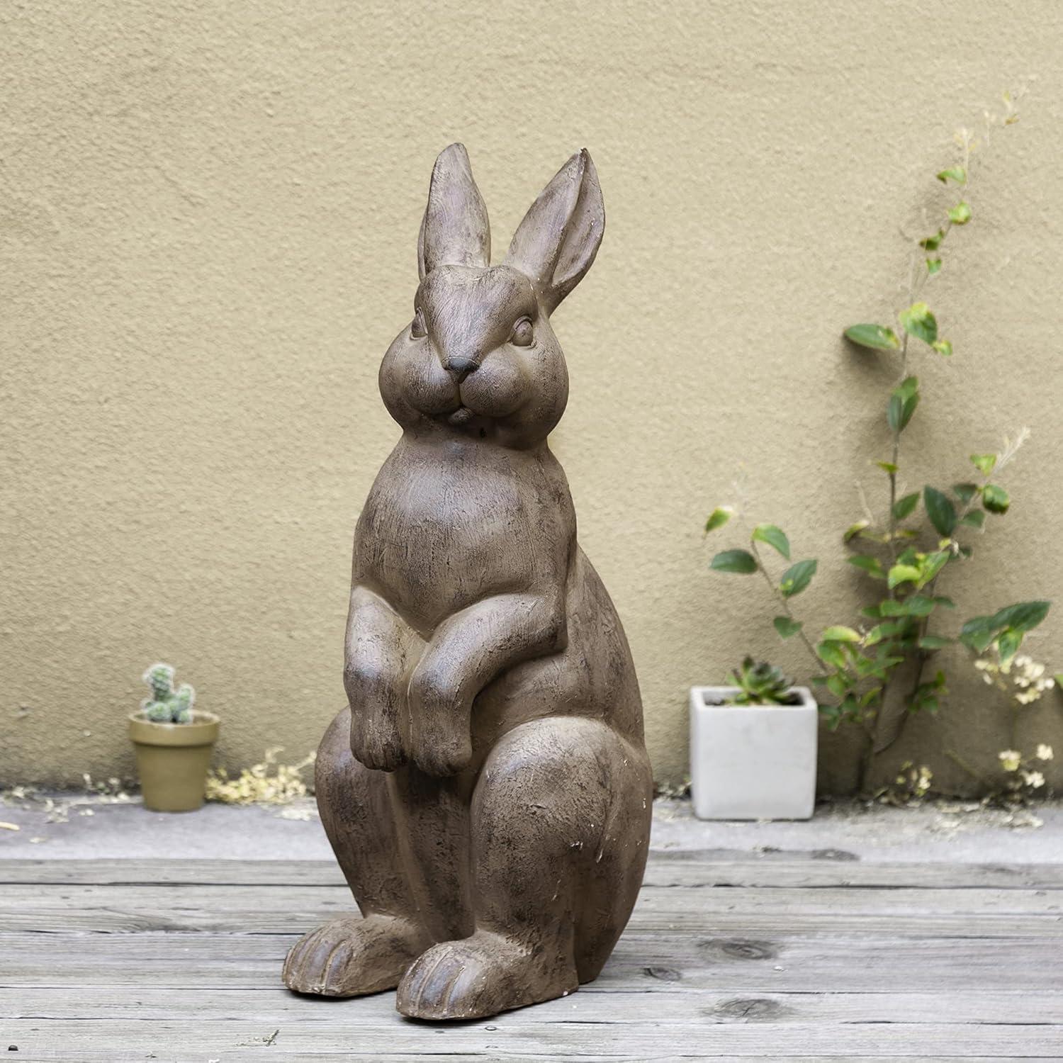Trinx Zachary MGO Standing Rabbit Garden Statue