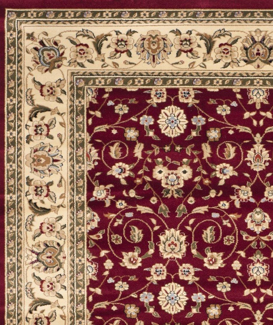 Lyndhurst LNH312 Power Loomed Area Rug - Red/Ivory - 8'x11' - Safavieh.