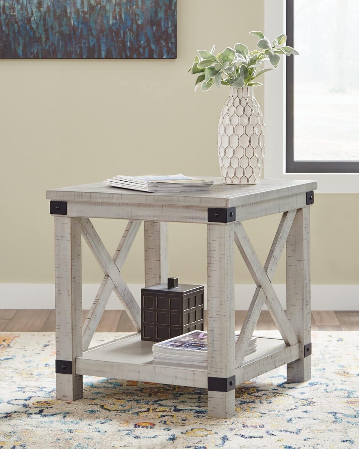 Signature Design by Ashley Casual Carynhurst End Table  Whitewash