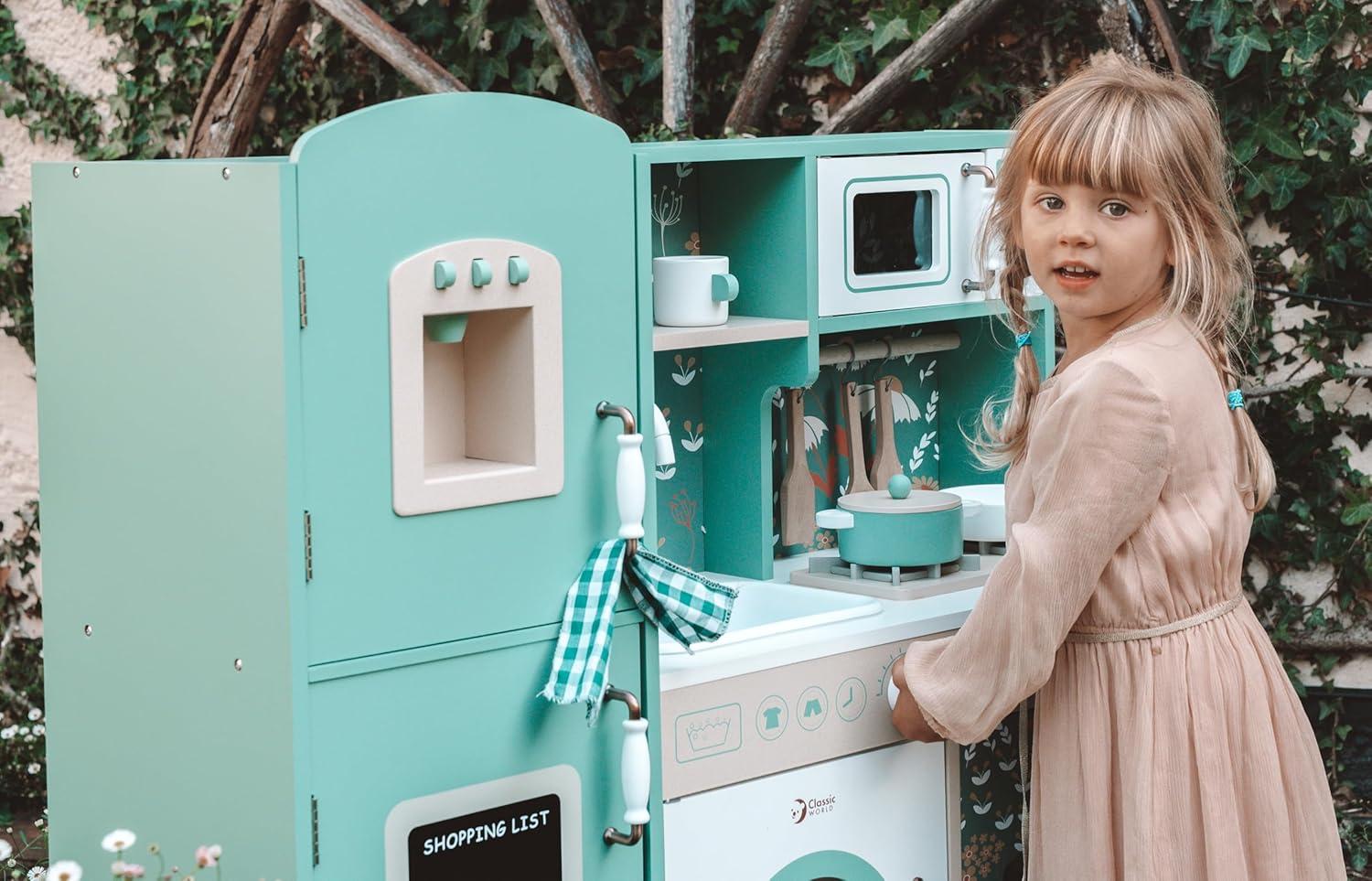 Classic Toy Children's Wood Play Vintage Kitchen - Ages 3 and up