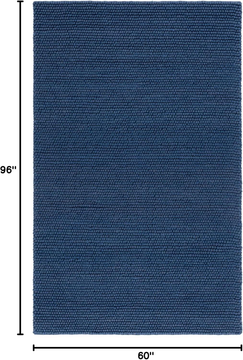 SAFAVIEH Natura Feride Geometric Area Rug, Navy Blue, 5' x 8'