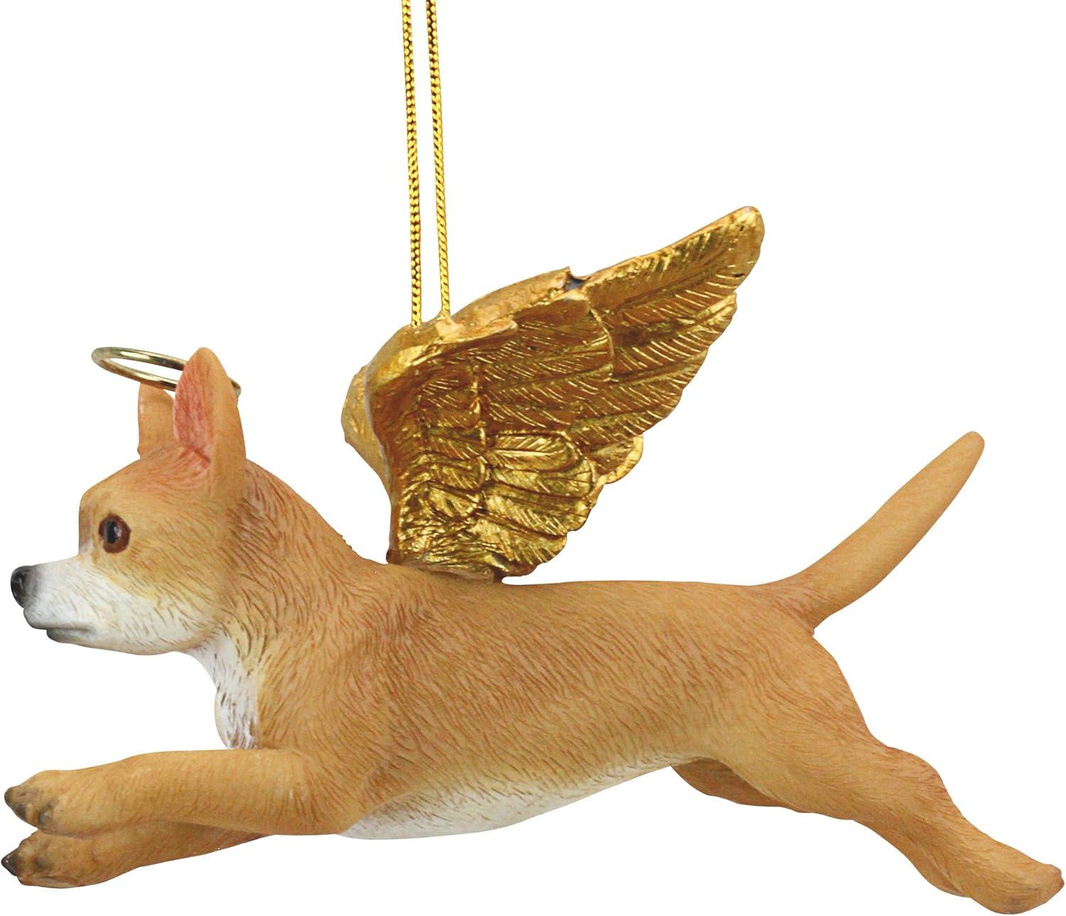 Design Toscano Honor the Pooch Chihuahua Holiday Dog Angel Ornament