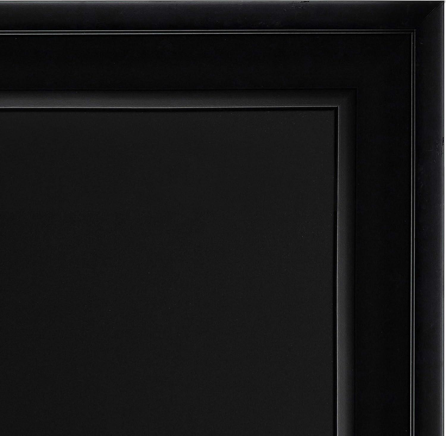 DesignOvation Bosc Transitional Magnetic Chalkboard, 27.5" x 43.5", Black, Sleek and Decorative Chalkboard for Display and Organization