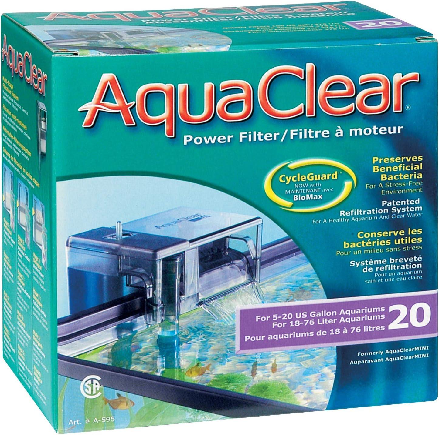 AquaClear Fish Tank Filter - 5 to 20 Gallon - 110v