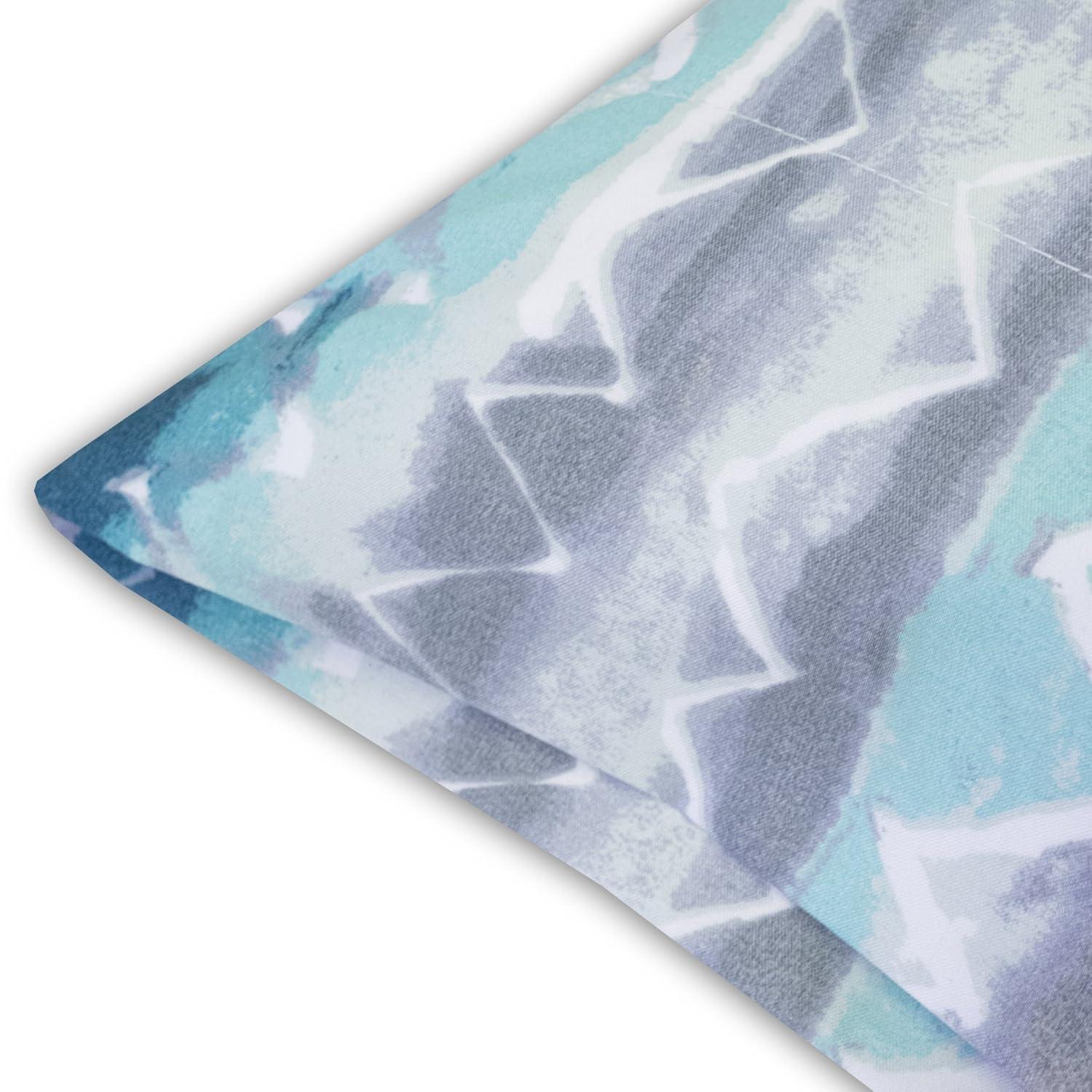 Summerset 4 Piece Printed Sheet Set, Double Brushed Microfiber by Sweet Home Collection®, Queen