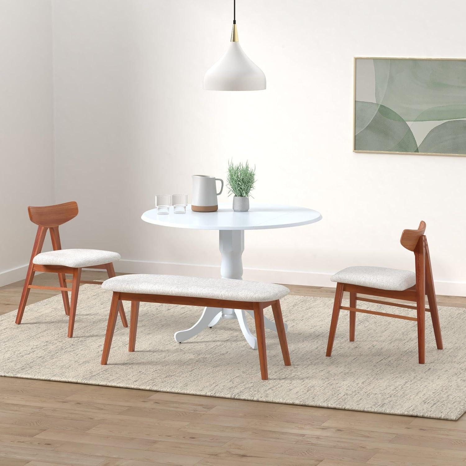 42" Mason Round Dual Drop Leaf Dining Table - International Concepts