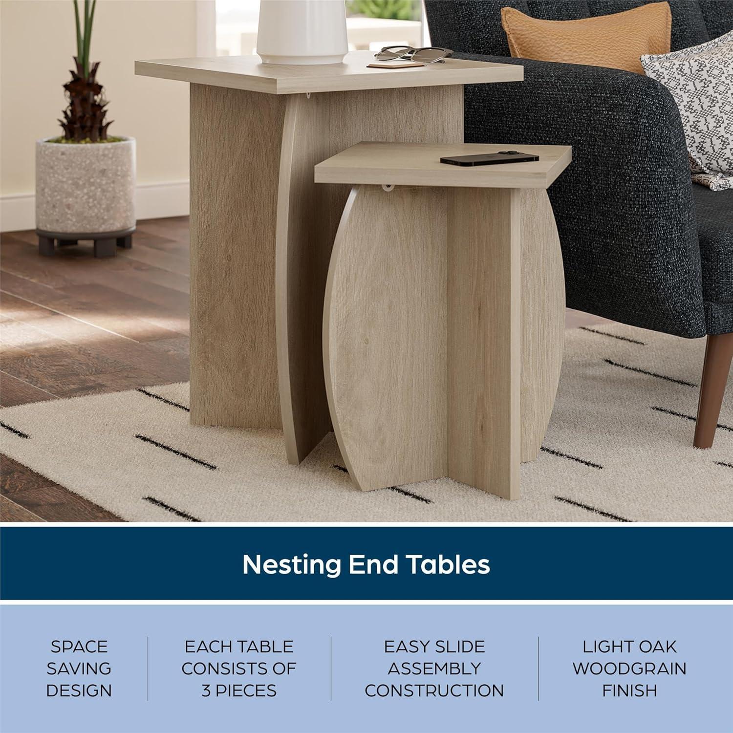 Novogratz Voler Pedestal Nesting Tables
