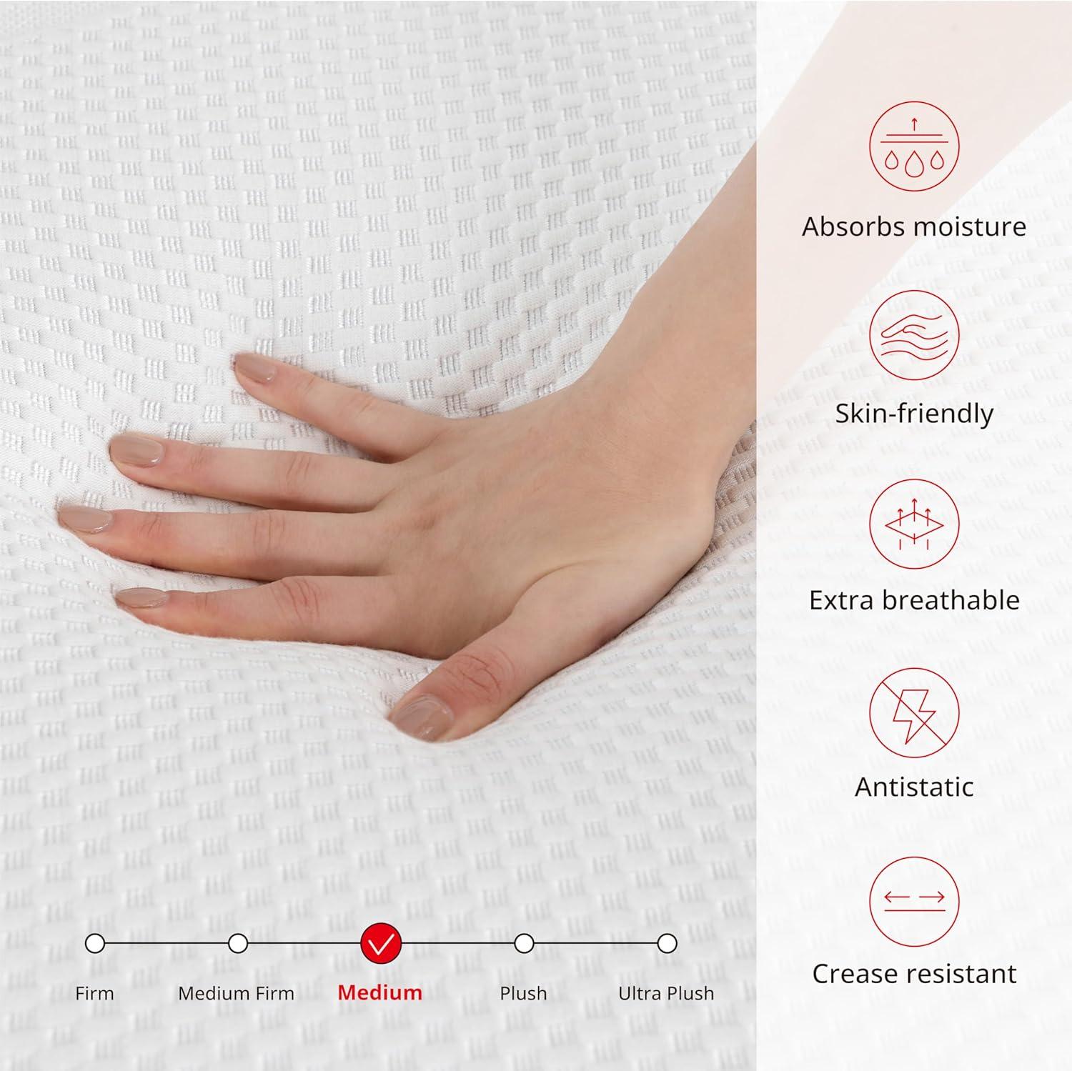 MLILY Manchester United Theatre 12 inch Memory Foam Mattress, Twin XL Size Mattress in a box,Medium Plush
