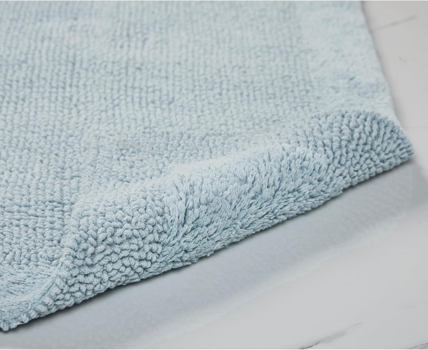 Better Trends Edge 100% Cotton Tufted Reversible Bath Rug 21" x 34" Rectangle - Gray