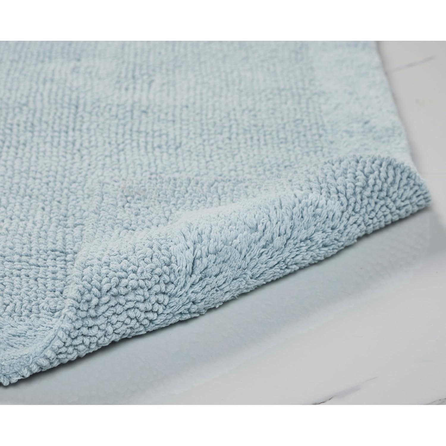 Better Trends Edge 100% Cotton Tufted Reversible Bath Rug 21" x 34" Rectangle - Gray