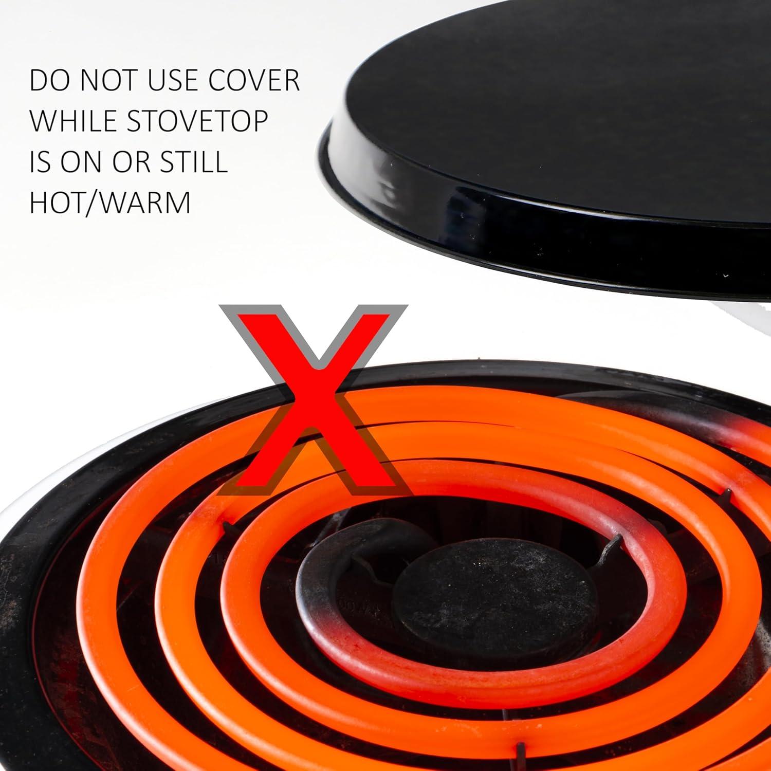 Reston Lloyd 4-Piece Electric Burner Cover Set, Copper