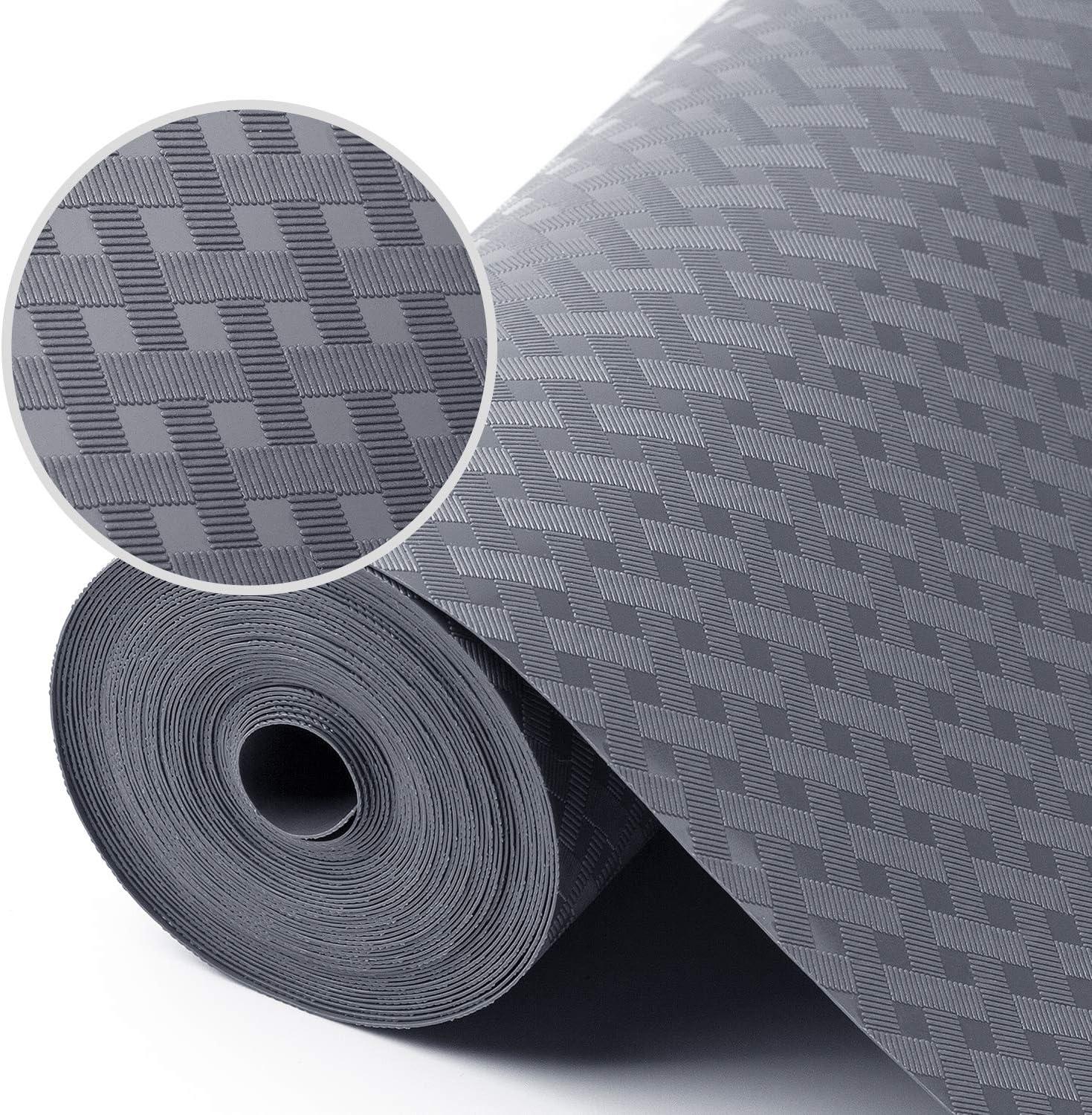 Gray Non-Adhesive EVA Kitchen Shelf Liner Roll