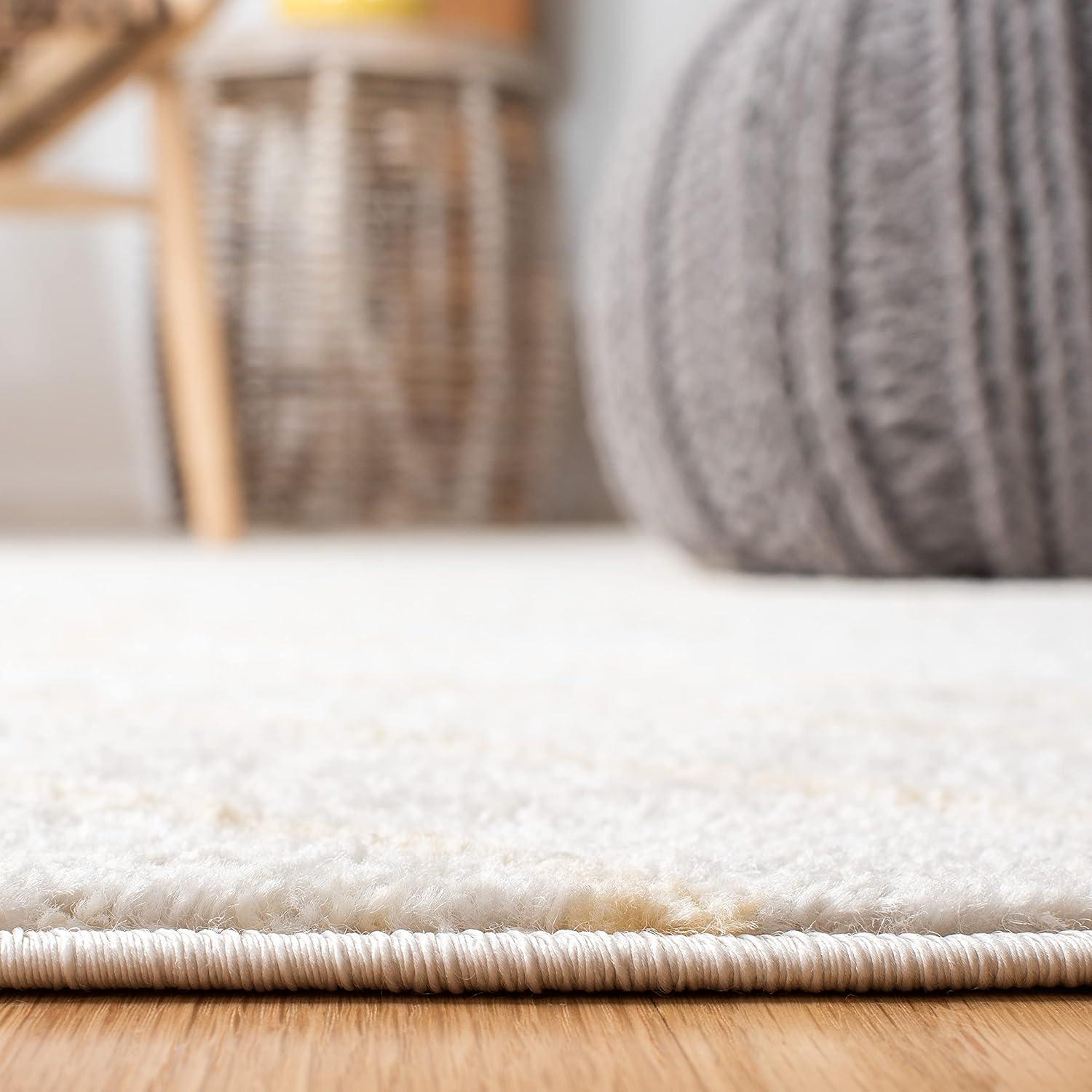 Adirondack ADR241 Machine Made Indoor Area Rug - Ivory/Gold - 5'-1"x7'-6" - Safavieh