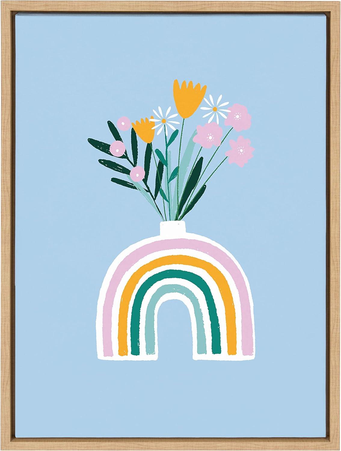 Kate and Laurel " Happy Flowers " by Duchess Plum (Aislinn Simmonds) Painting Print