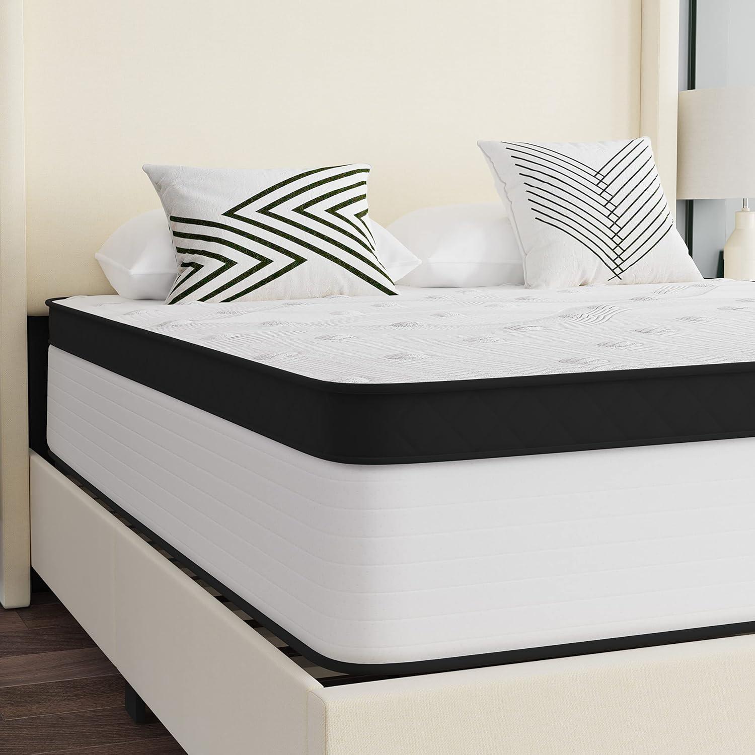 Full Extra Firm Hybrid Mattress with Pocket Spring Core and Knit Fabric Top