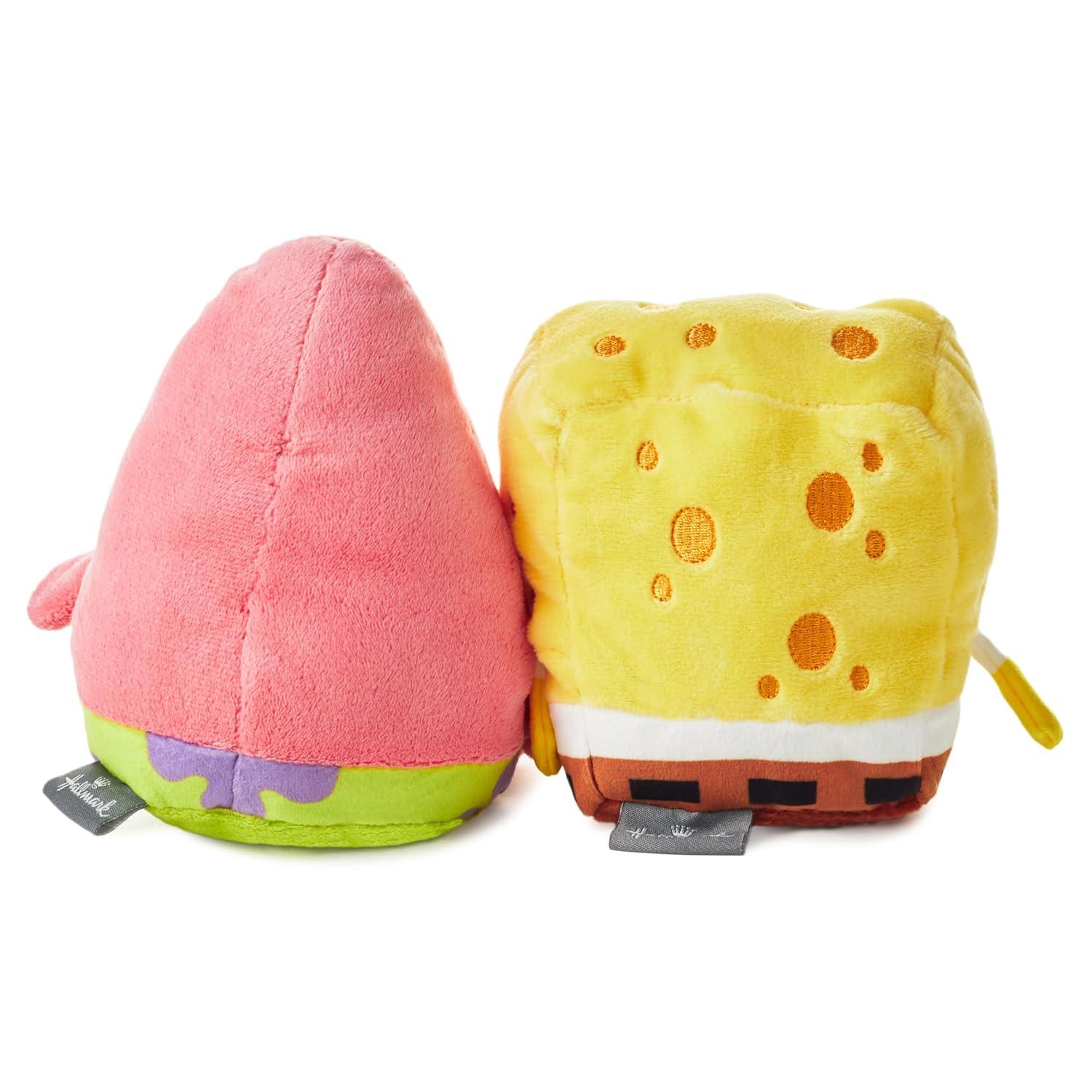 Hallmark Better Together Nickelodeon Magnetic Plush (Spongebob and Patrick) 5.75" Stuffed Toys, Easter Gifts for Kids