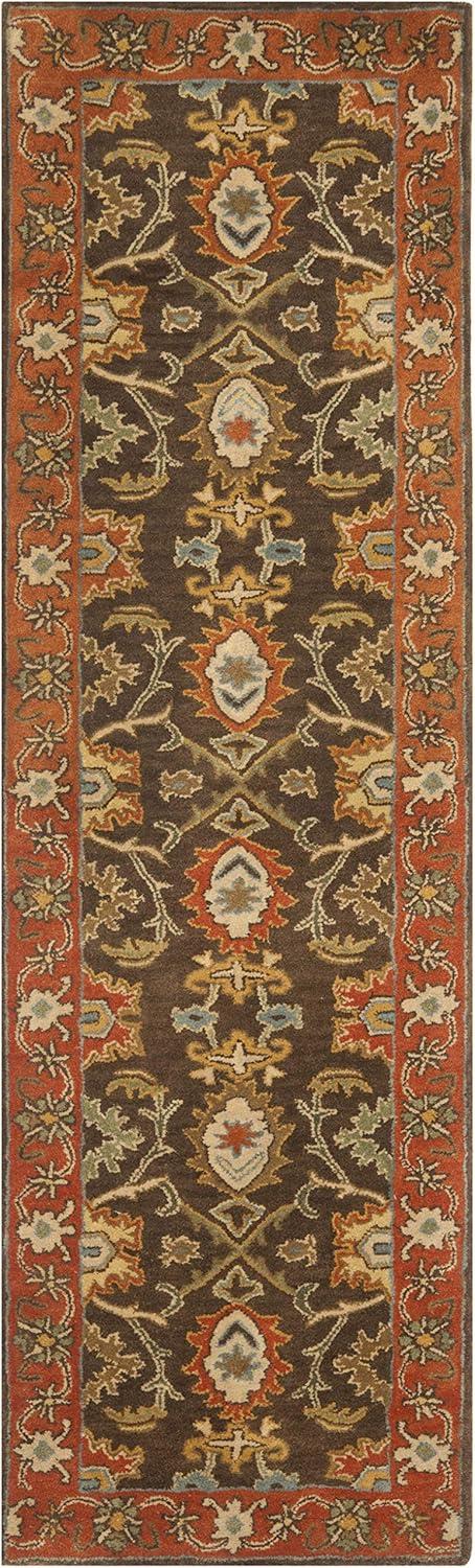 Heritage HG734 Handmade Runner Rug - 2'3"x8' - Light Blue/Ivory - Safavieh