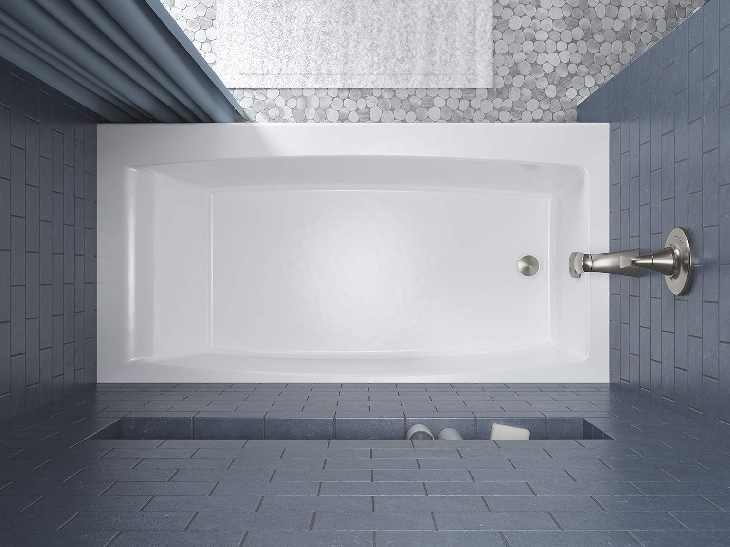 Entity 60" X 30" Alcove Bath with Integral Apron and Integral Flange