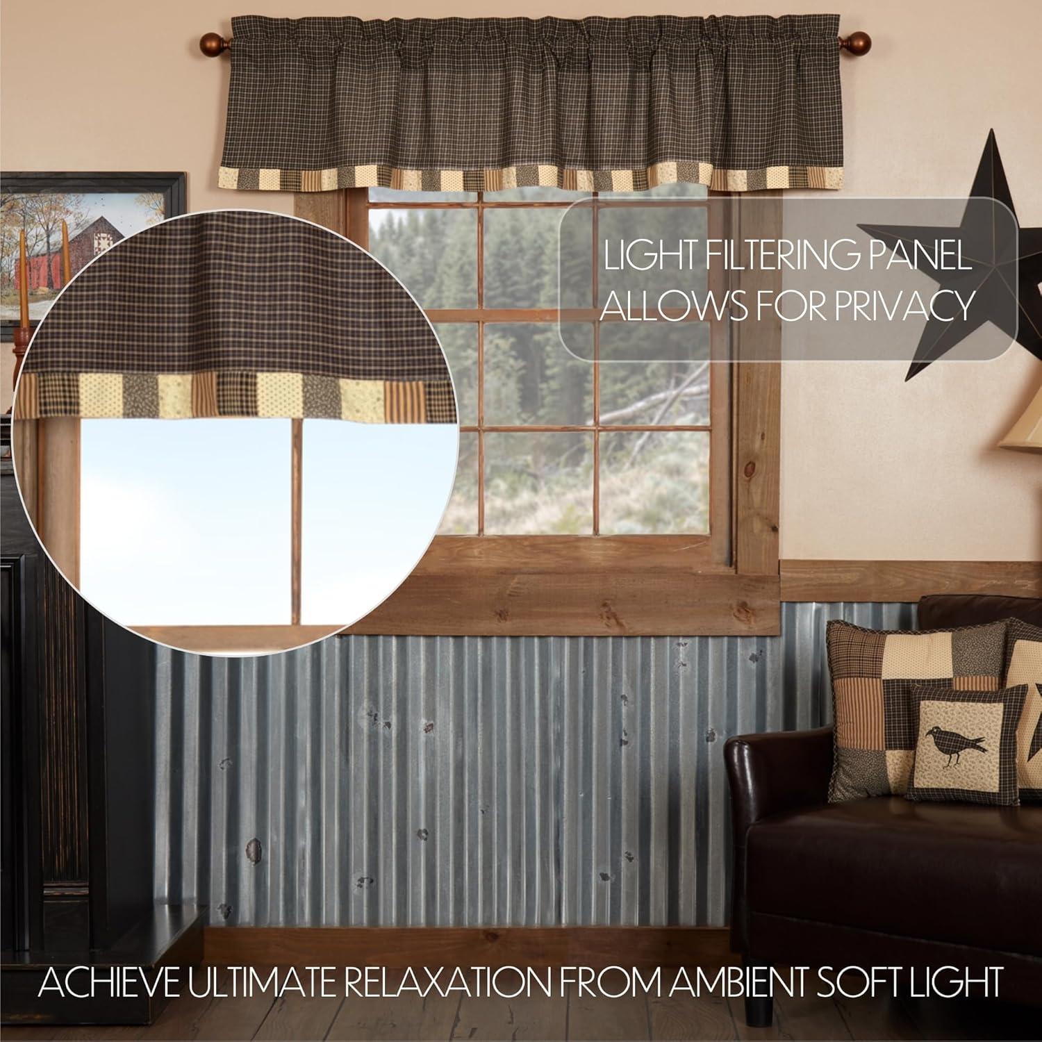 VHC Brands Kettle Grove Cotton Tailored Window Valance in
