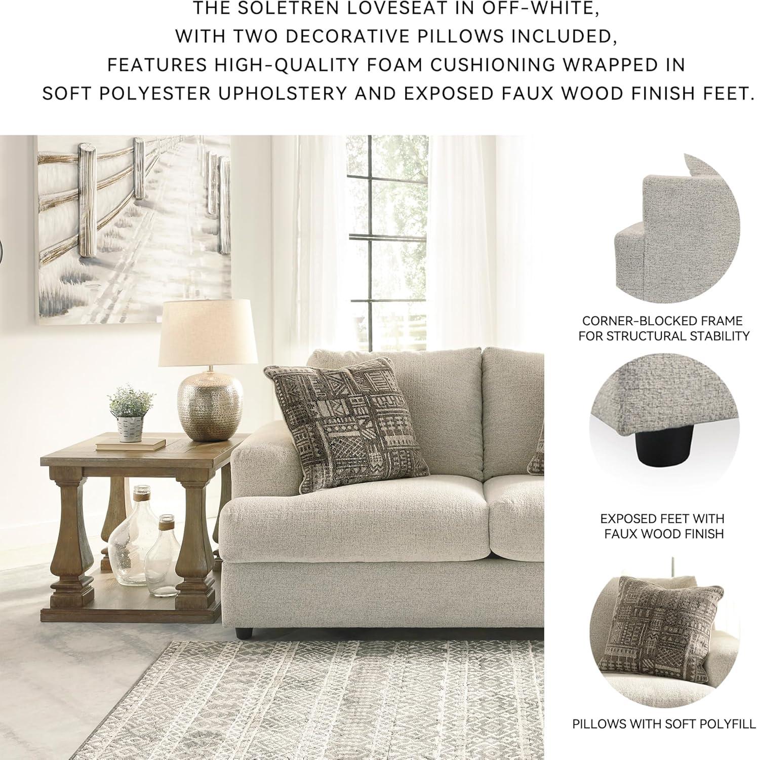 Signature Design by Ashley Soletren Loveseat in Stone