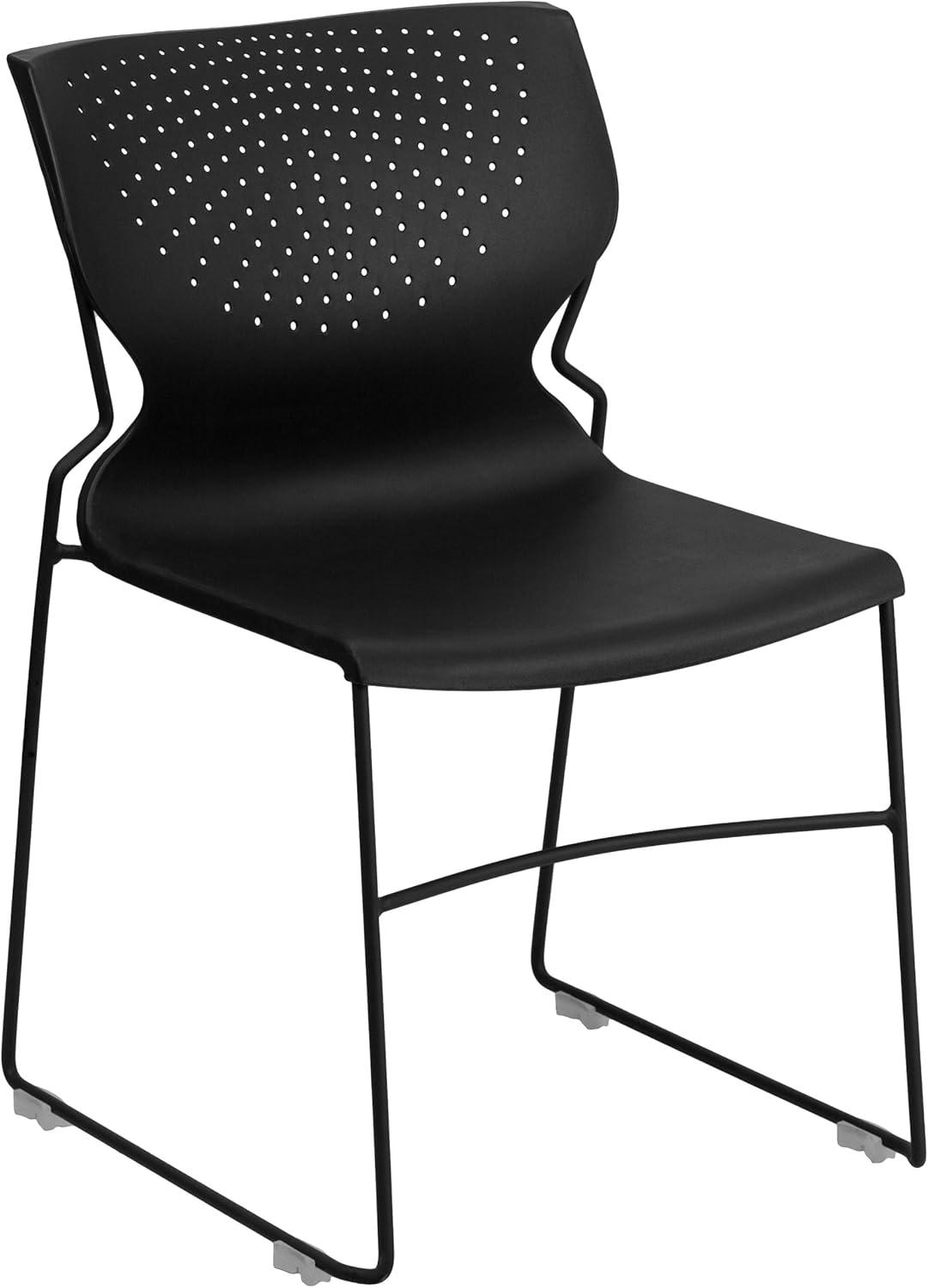 Everleigh 661 lb. Capacity Full Back Stack Chair with Powder Coated Frame