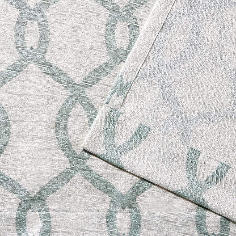 Set of 2 96"x54 Kochi Linen Blend Grommet Top Window Curtain Panel Sea Foam Green - Exclusive Home: Light Filtering Drapes