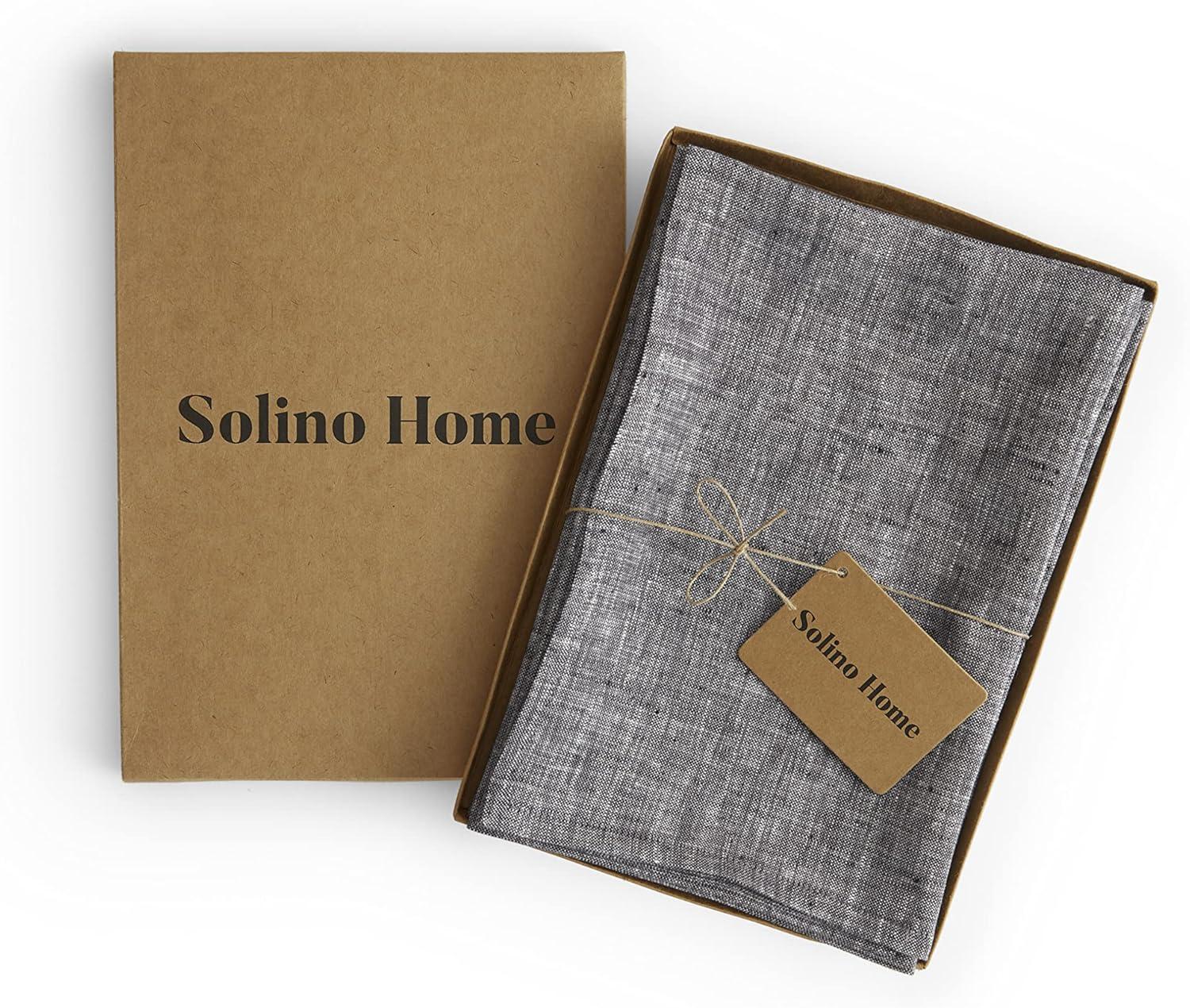 Solino Home 100% Pure Linen Dinner Napkins - Athena (Set of 4)