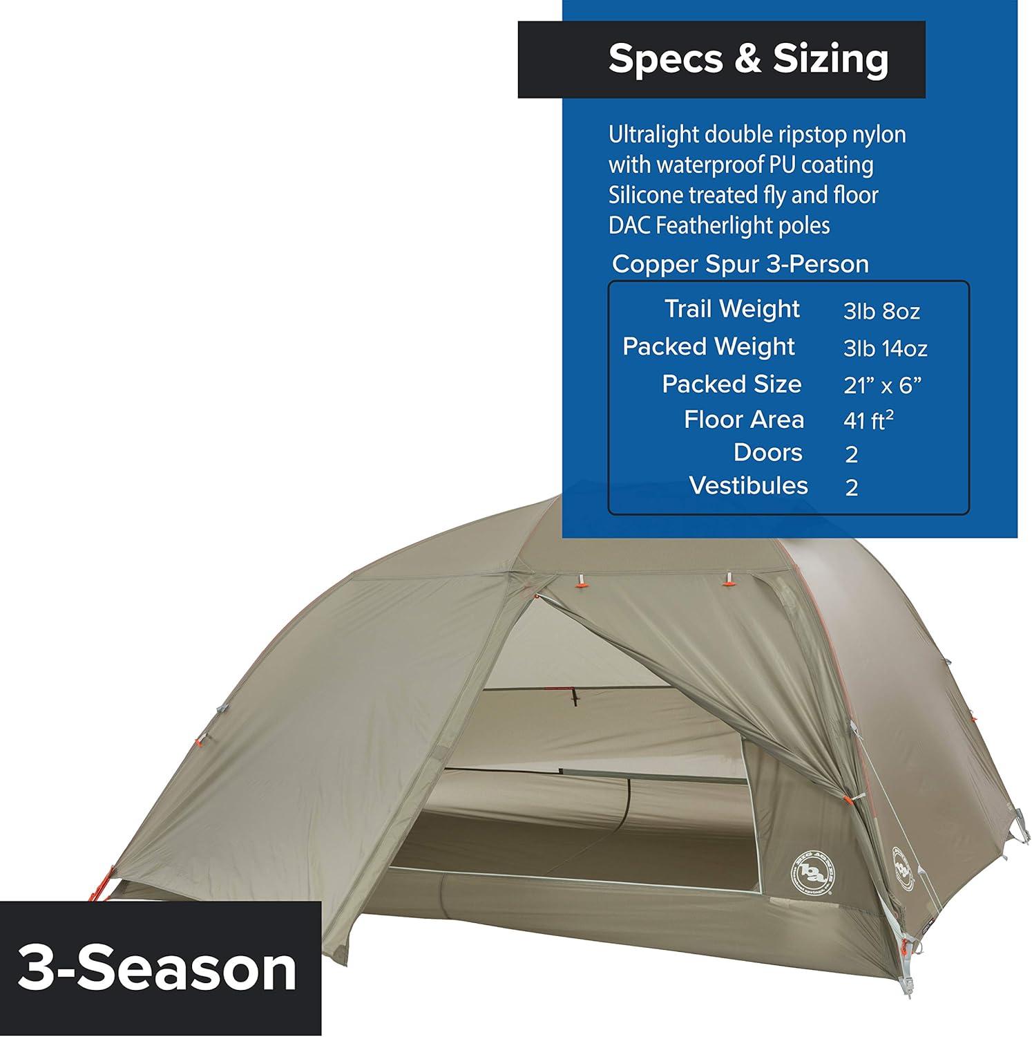 Big Agnes Copper Spur HV UL4 Ultralight Tent