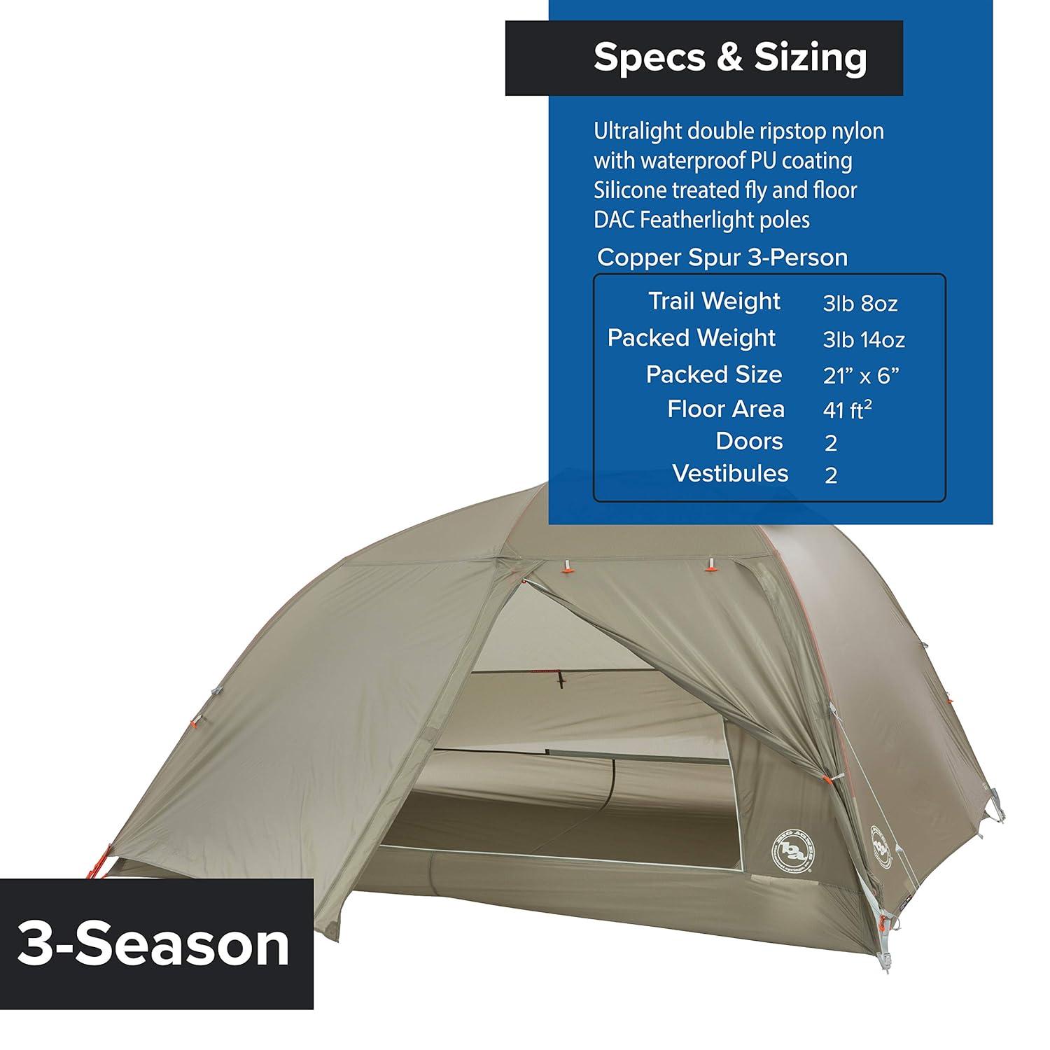 Big Agnes Copper Spur HV UL4 Ultralight Tent