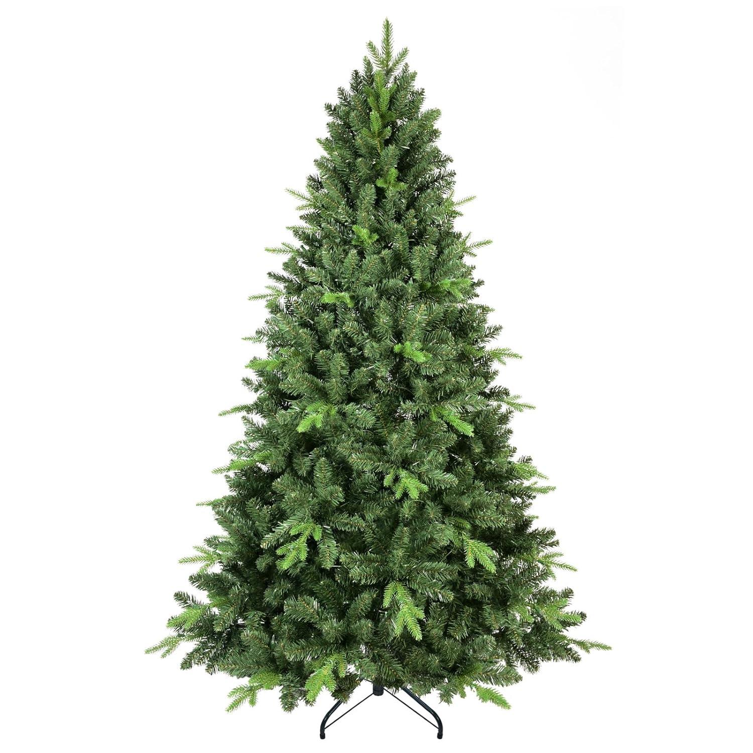 Bringstar 5FT Unlit Artificial Christmas Tree, Green Xmas Tree with 308 Tips and Folding Metal Stand, for Indoor Holiday Decoration