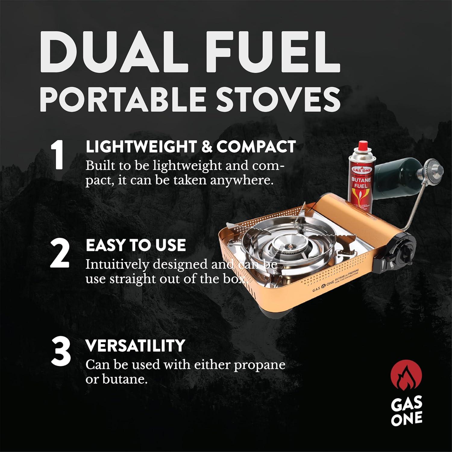 Gas ONE GS-4000P Dual Fuel Portable Camp Stove