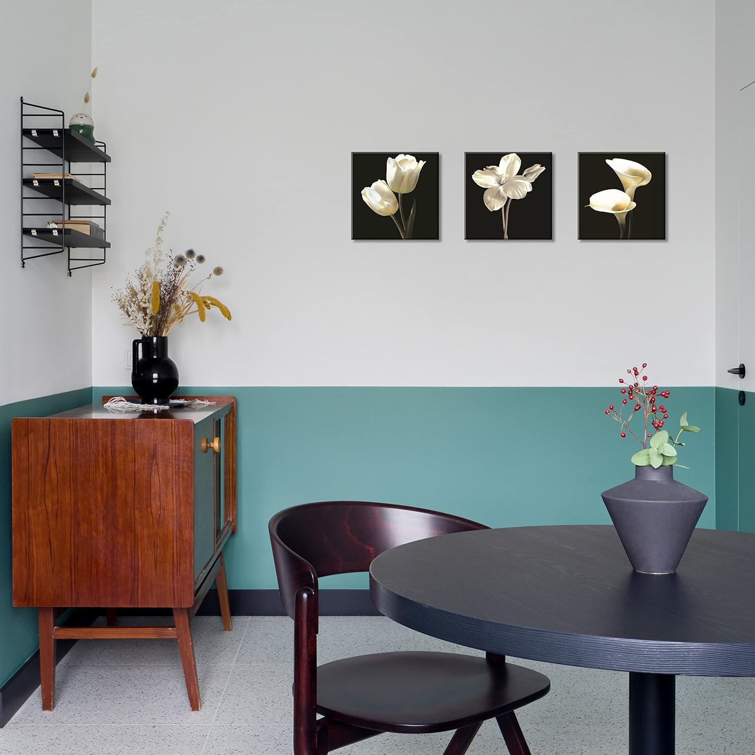 SPA Wall Art Decor for Bedroom, SZ Still Life Canvas Prints of Blue Sands, Candles & Stones, Massage Treatment Pictures (Waterproof Artwork, 1" Thick, Bracket Mounted Ready to Hang)