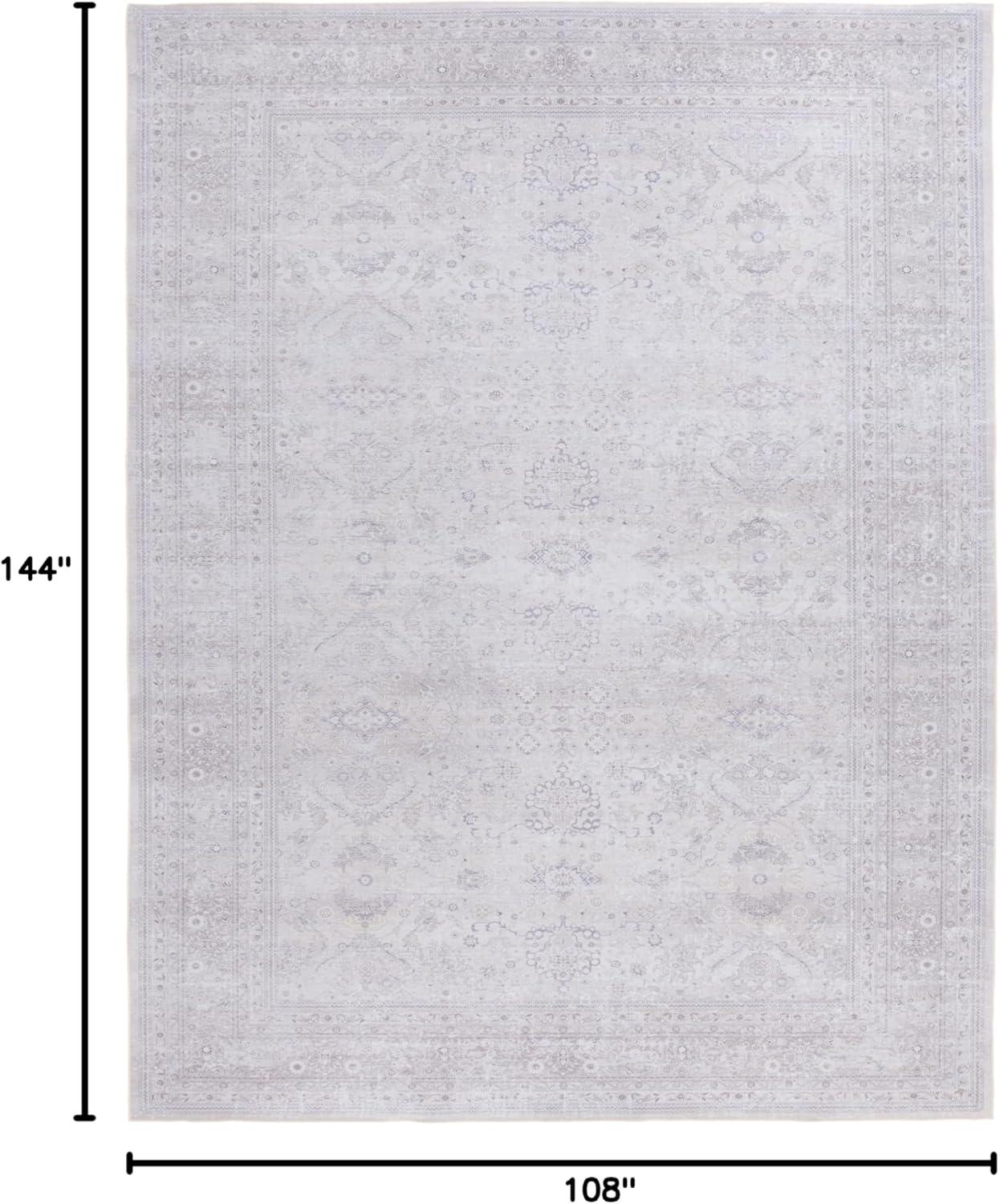 SAFAVIEH Tucson Todor Traditional Machine Washable Area Rug, 9' x 12', Beige