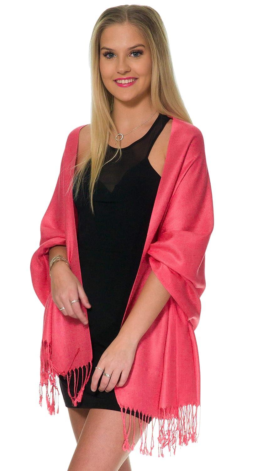 Pashmina Shawls and Wraps for Evening Dresses, Large Soft Pashminas Wedding Shawl