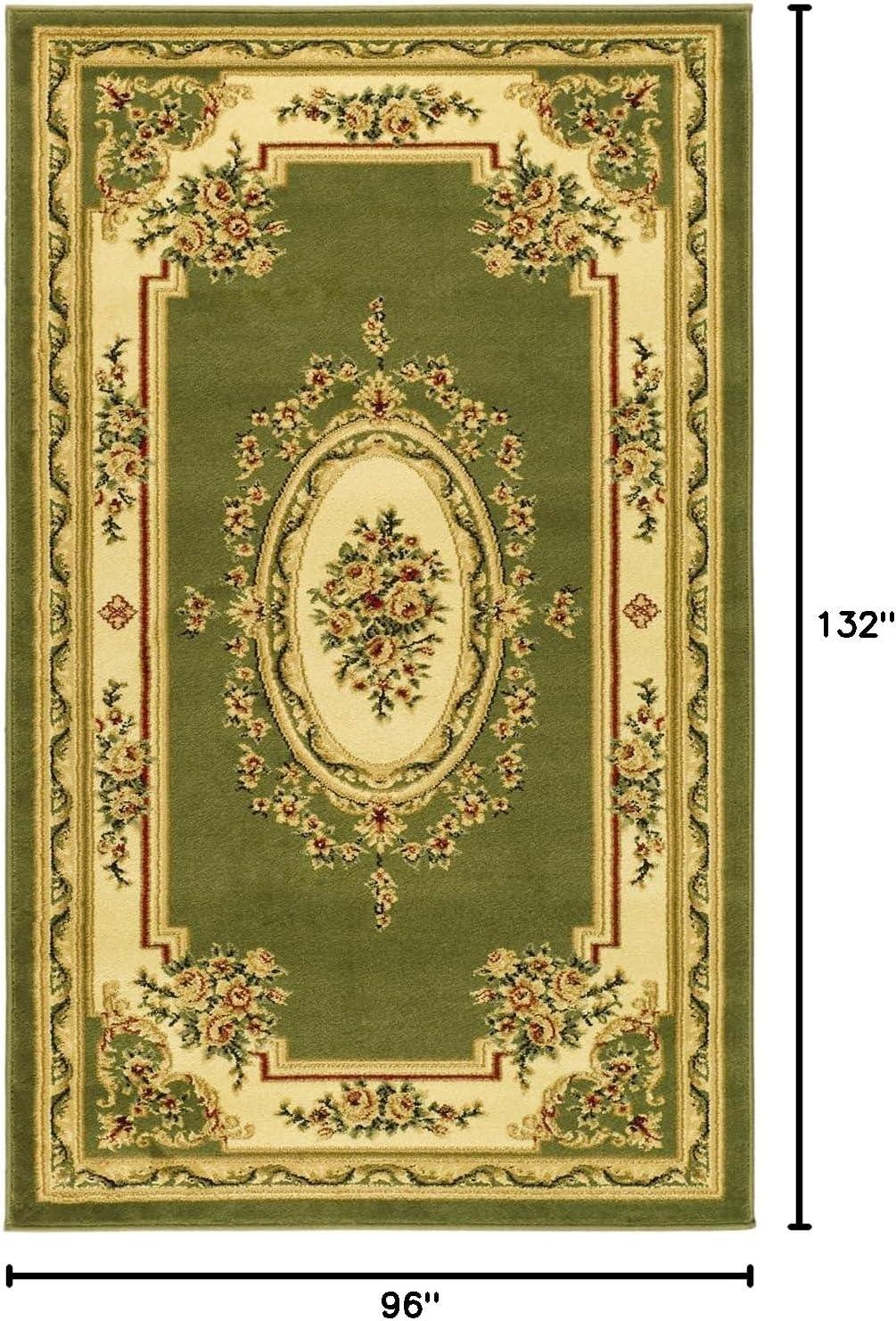 SAFAVIEH Lyndhurst Katherine Traditional Bordered Area Rug, Sage/Ivory, 8' x 11'