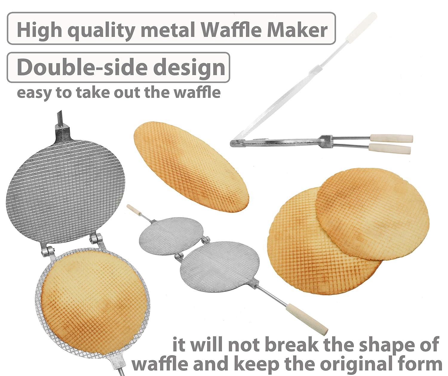 Waffle Maker - Waffle Cone Maker - Krumkake Iron - Wafer Maker - Waffle Makers - Waffle Cone Maker Machine - Stroopwafel Maker - Ice Cream - Wafer Iron Stroopwafel - Вафельница для трубочек