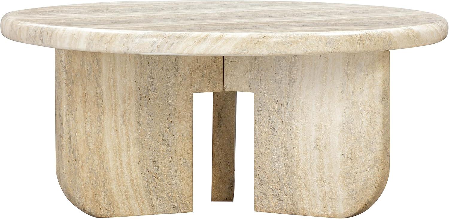 TOV Furniture Patrizia Concrete Round Coffee Table