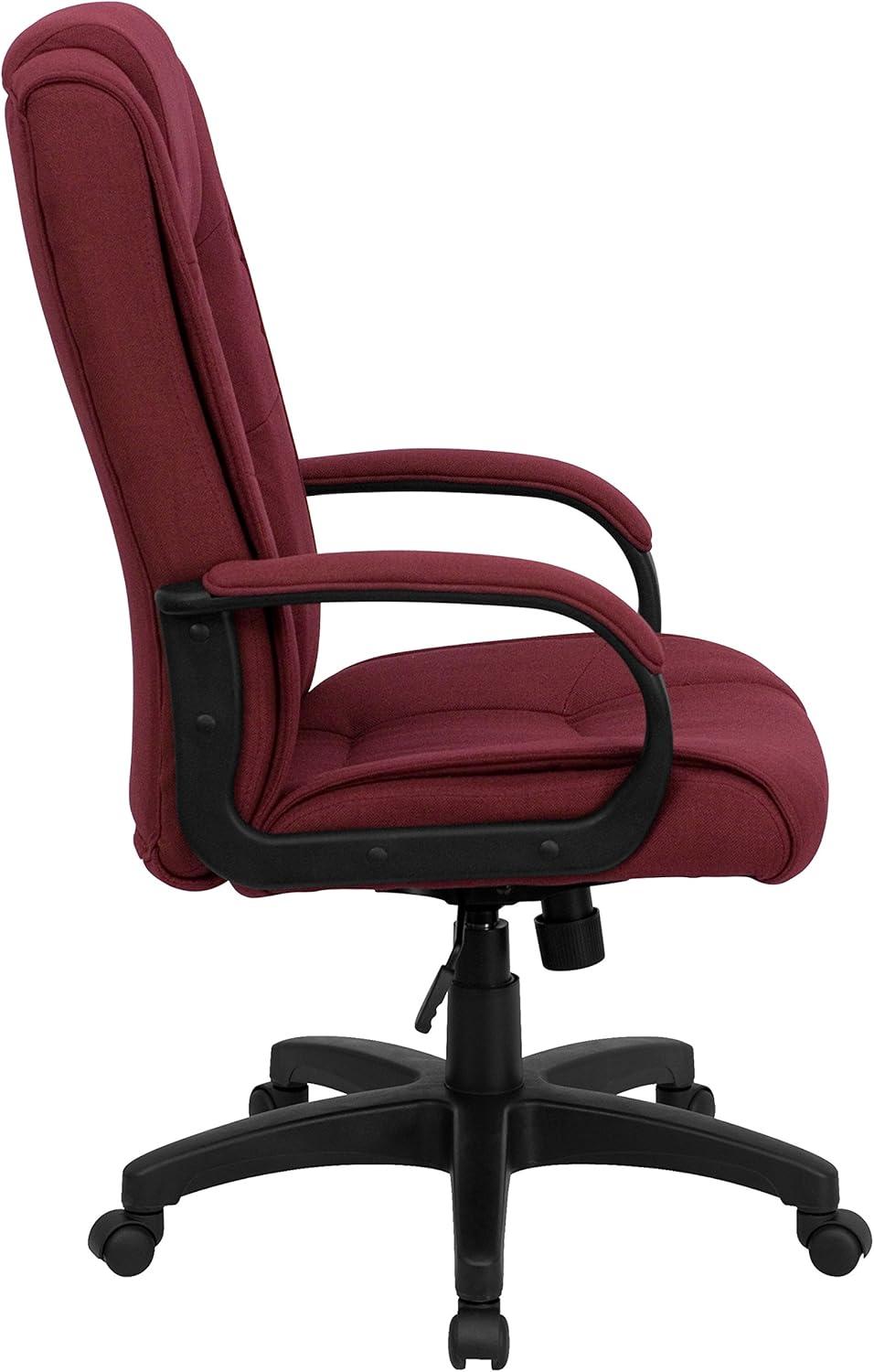 Flash Furniture High Back Multi-Line Stitch Upholstered Executive Swivel Office Chair with Arms