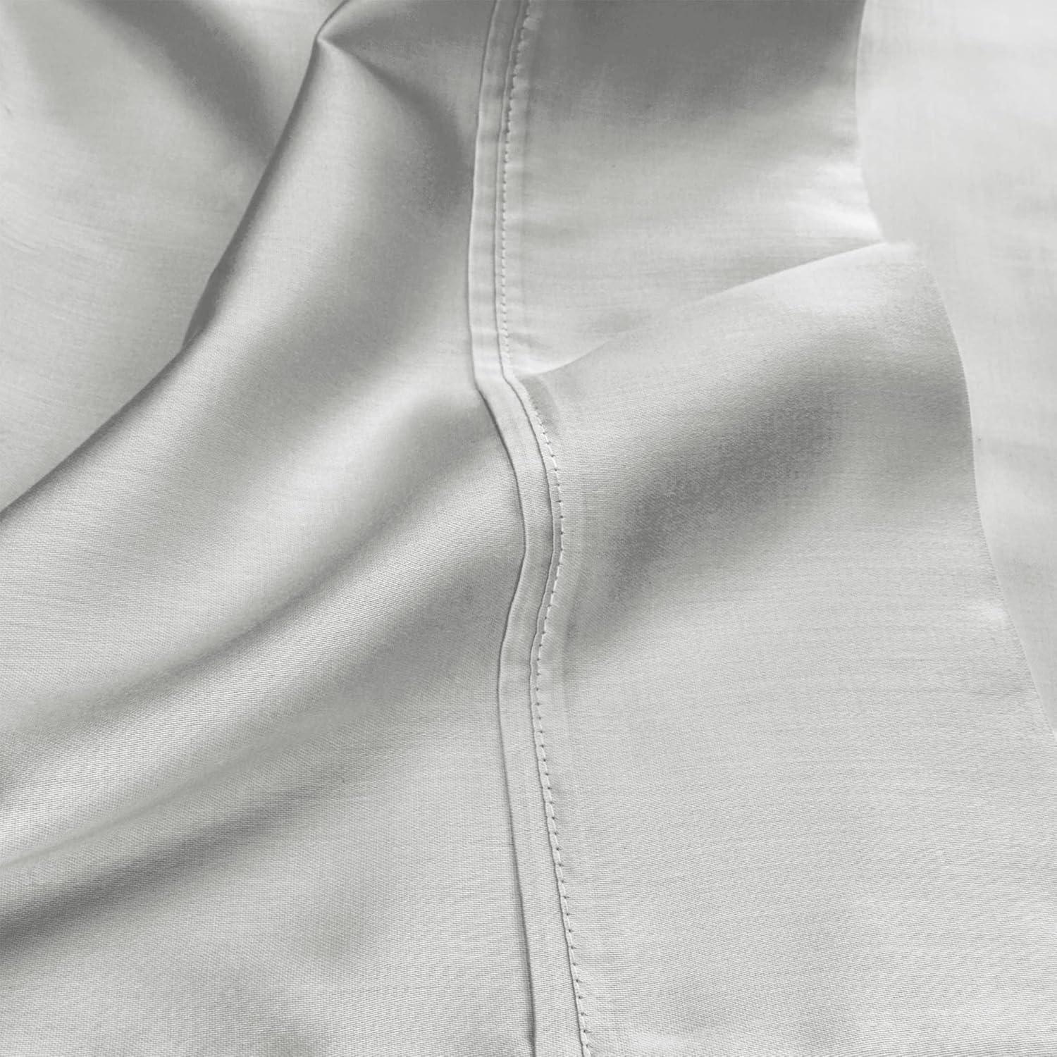 Superior Egyptian Cotton 530 Thread Count Bed Sheet Set, Queen, Platinum