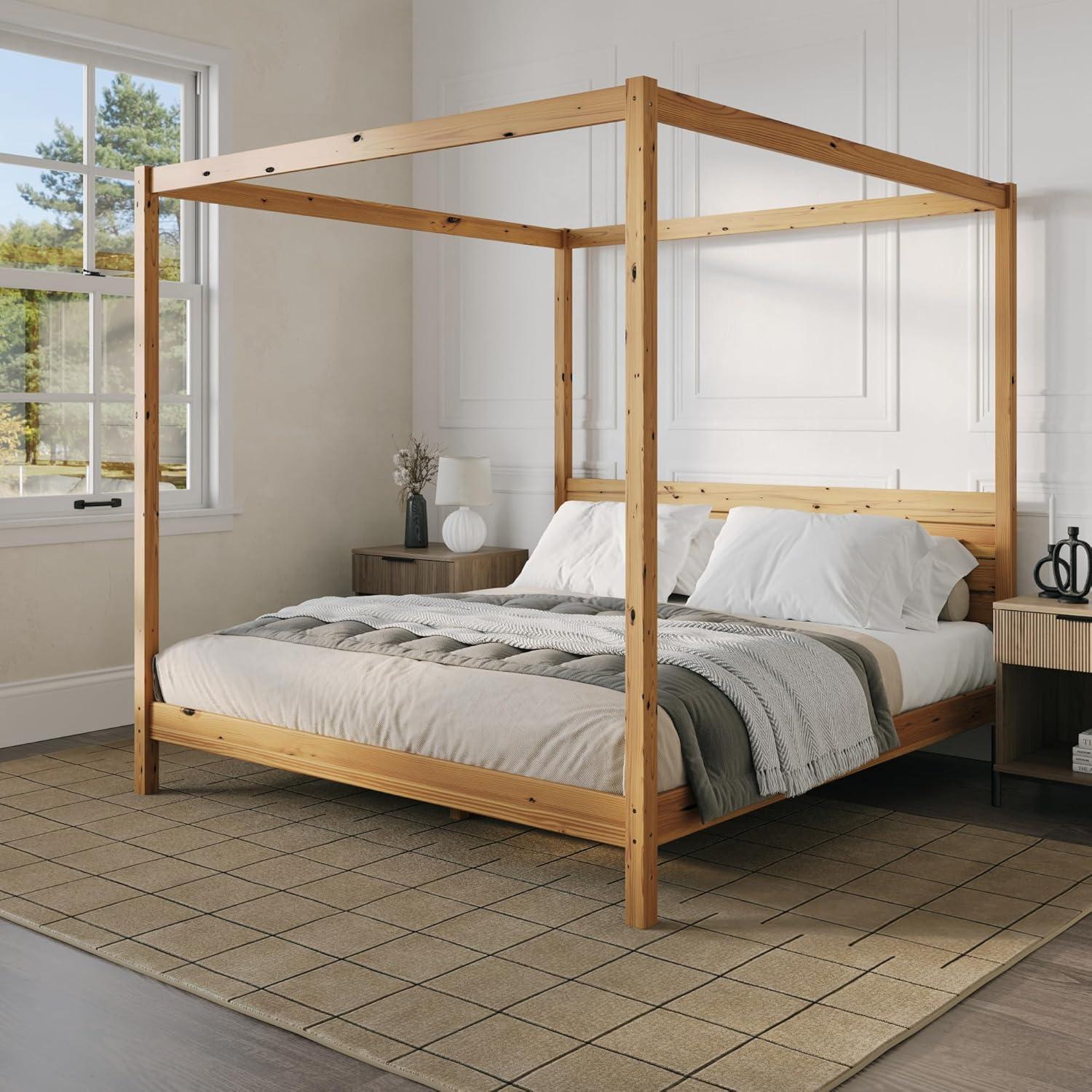 Modica Solid Wood Canopy Bed