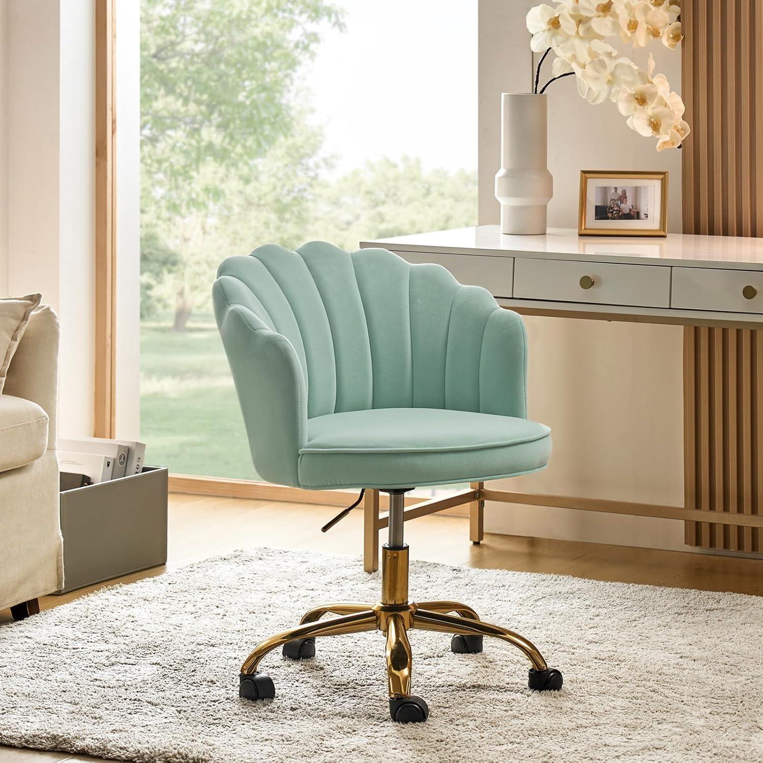 Belanda 23'' W Modern VelvetTask Chair with Tufted Back