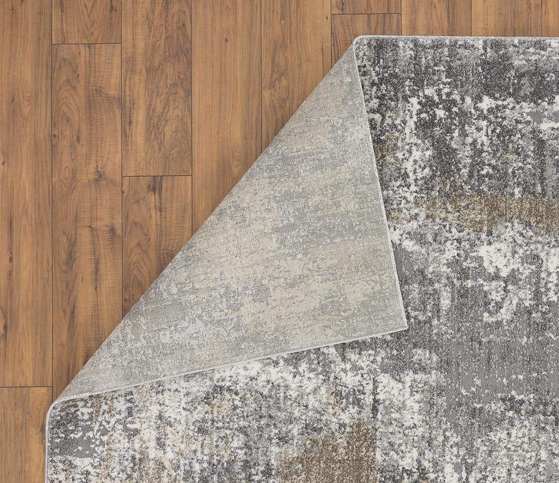 Seren Abstract Gray Area Rug