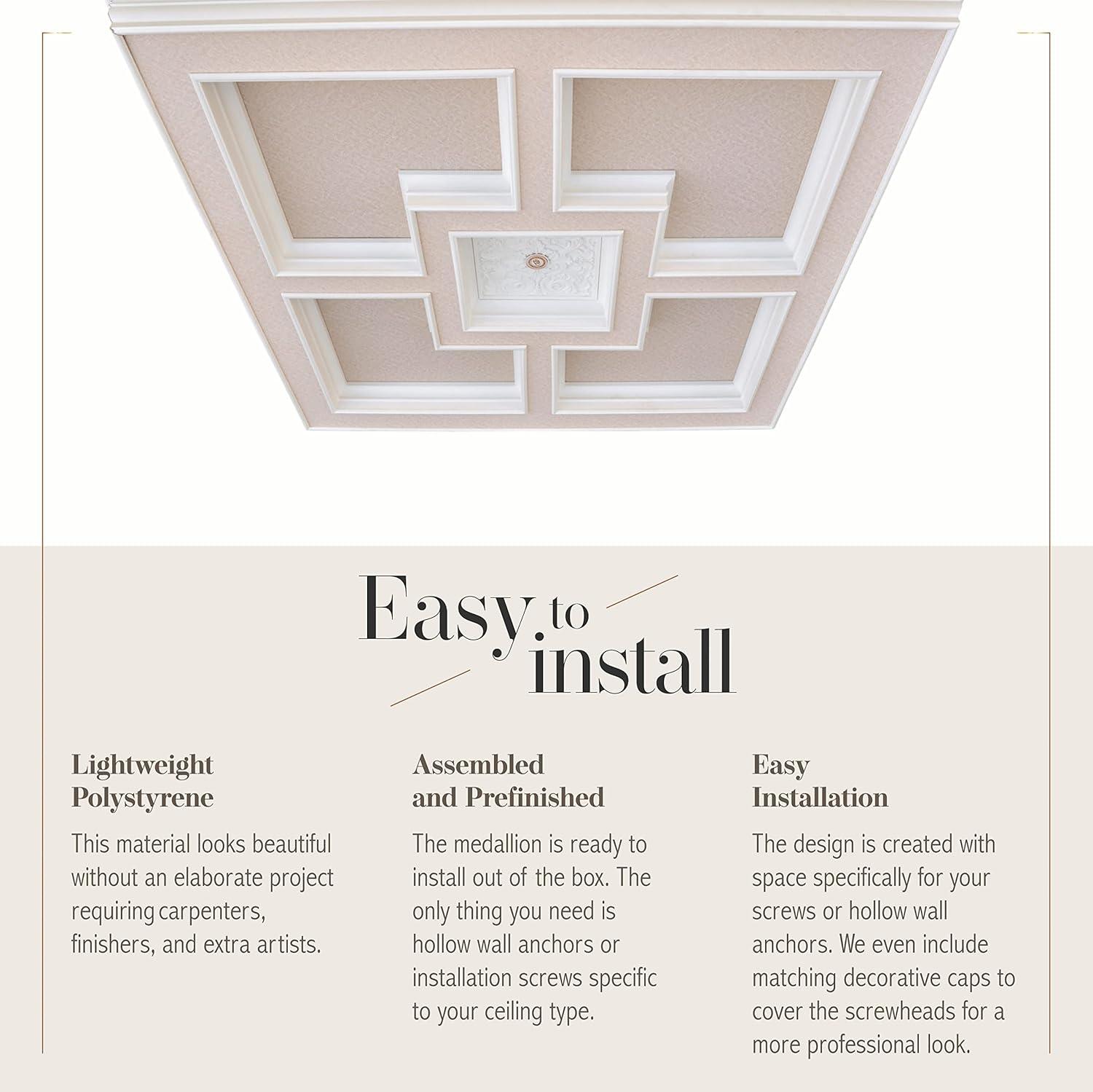 Majestic Square Ceiling Medallion