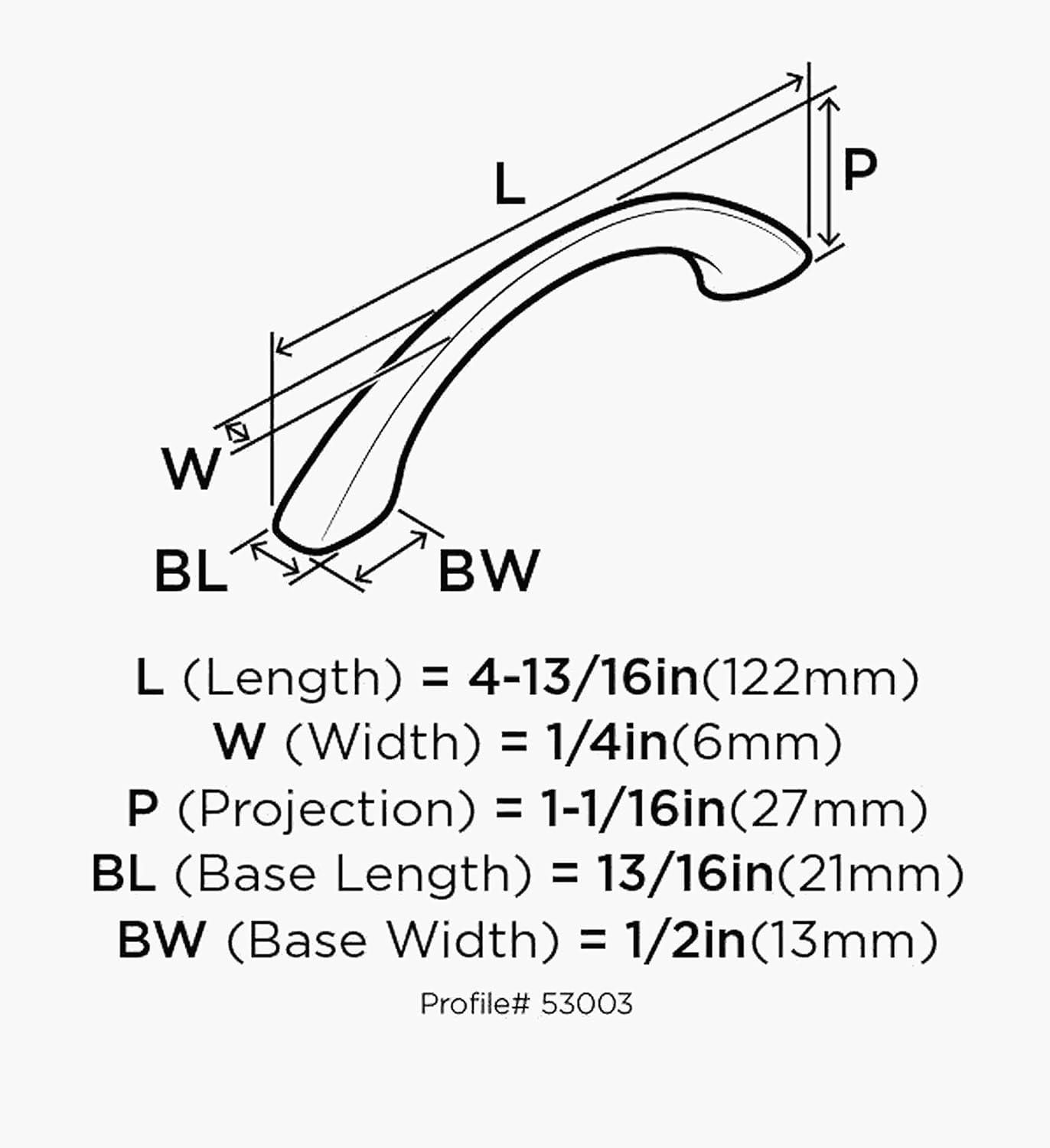 Allison 3 3/4" Center to Center Arch Pull Multipack